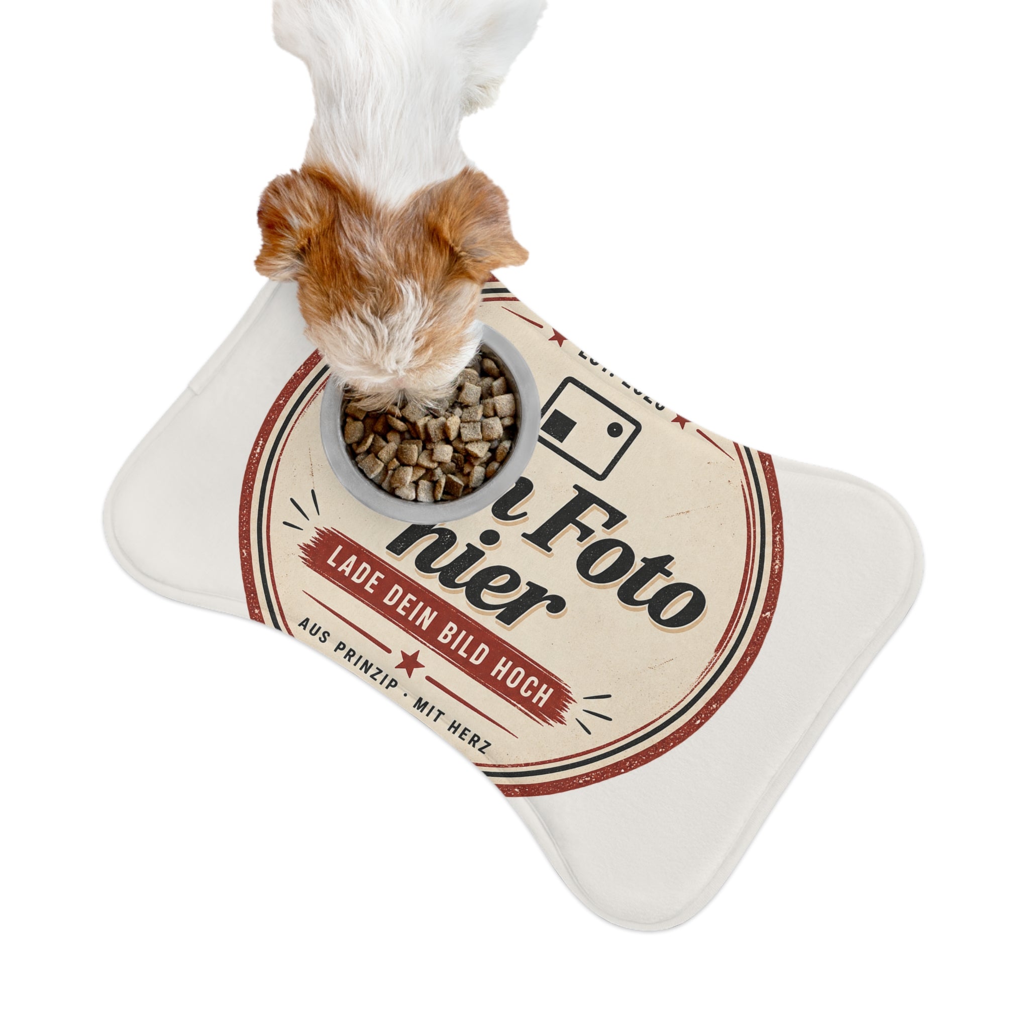Personalized Dog Food Mat with Photo - Design Your Dog Bowl Mat