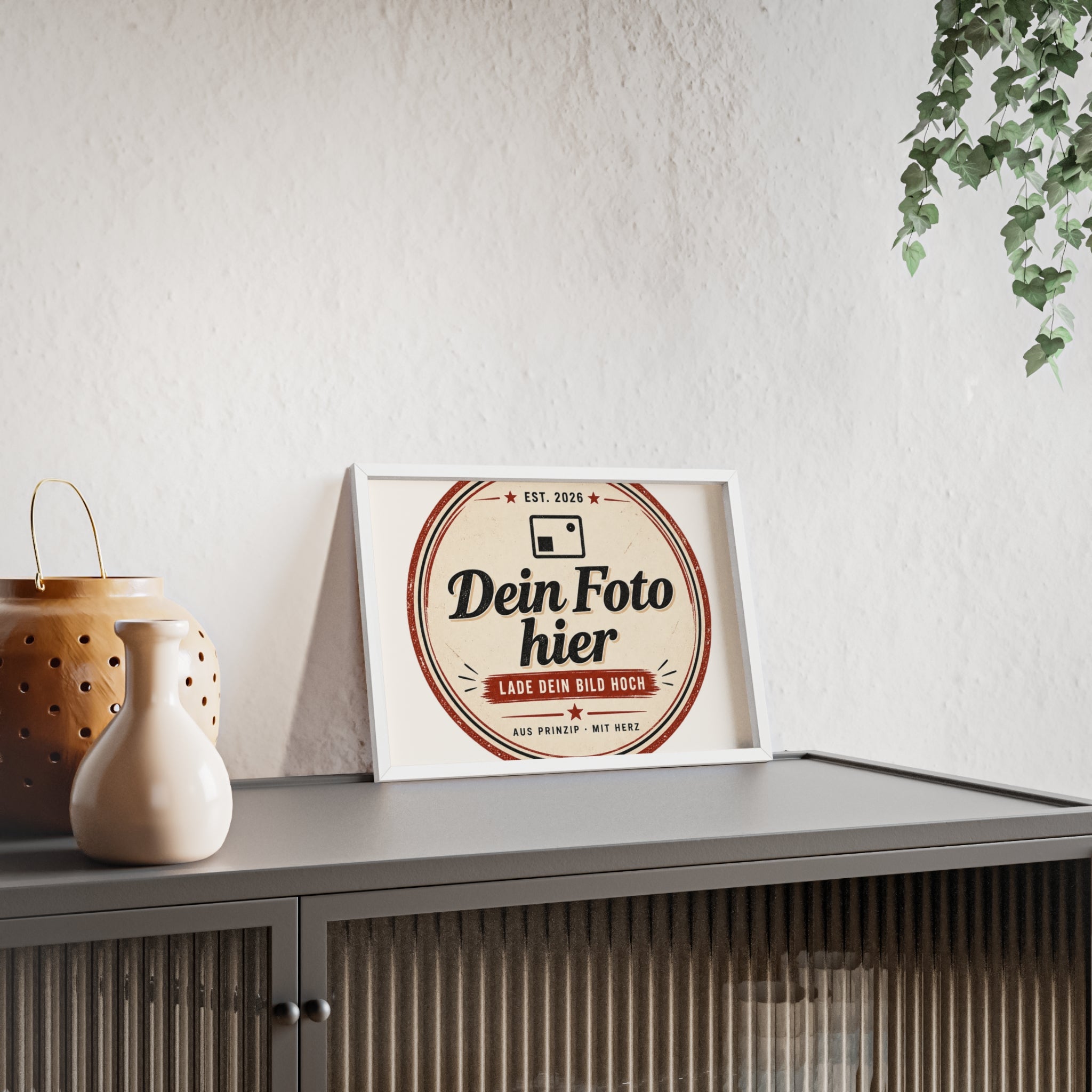 Personalized poster with wooden frame – Design a wall art with your own photo