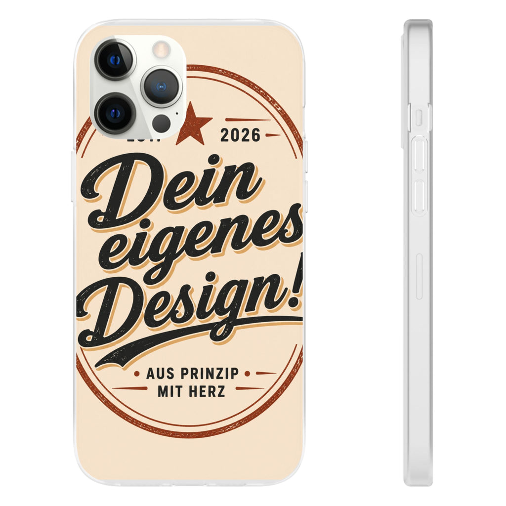 Phone Case — "Dein eigenes Design" Vintage Script Personalized Protective Case