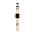 Vintage Stamp Leather Watch Band — Custom 'Dein eigenes Design' Accent