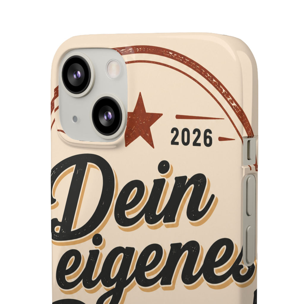 Phone Case — Retro "Dein eigenes Design" Customizable Snap Case