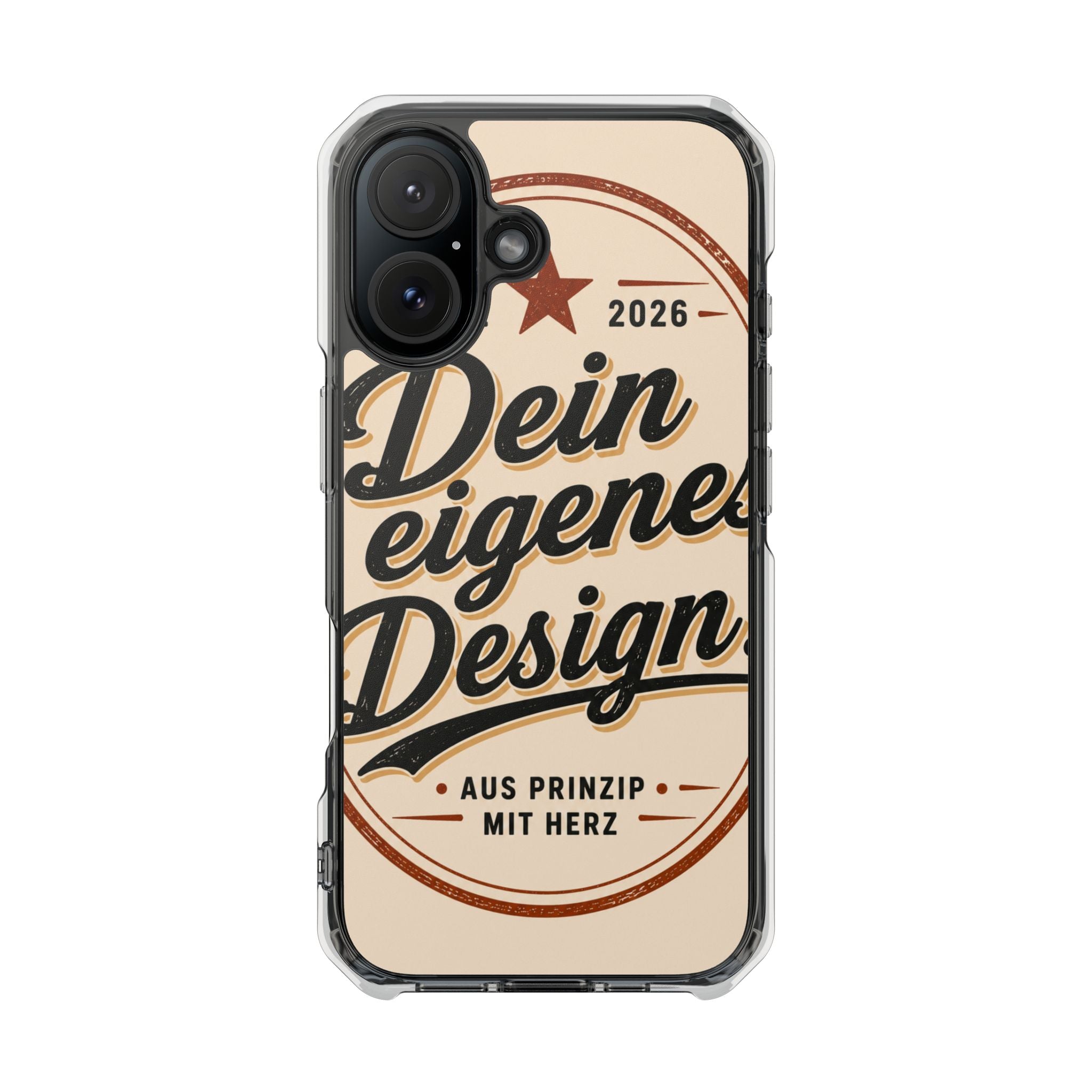 Clear Magnetic Phone Case — Custom Print “Dein eigenes Design”