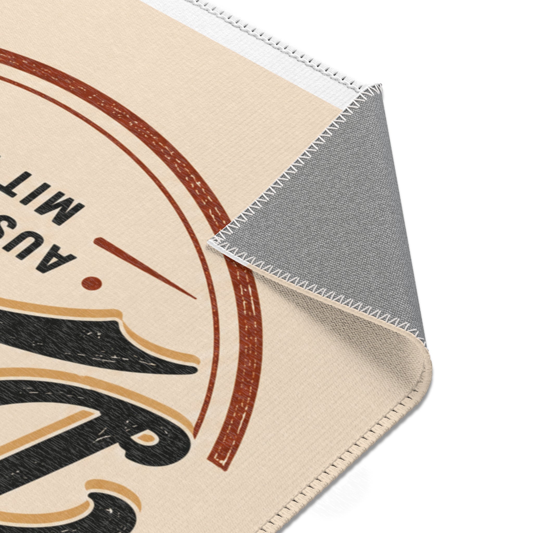 Personalized Vintage Area Rug — "Dein eigenes Design!" German Retro Accent Rug