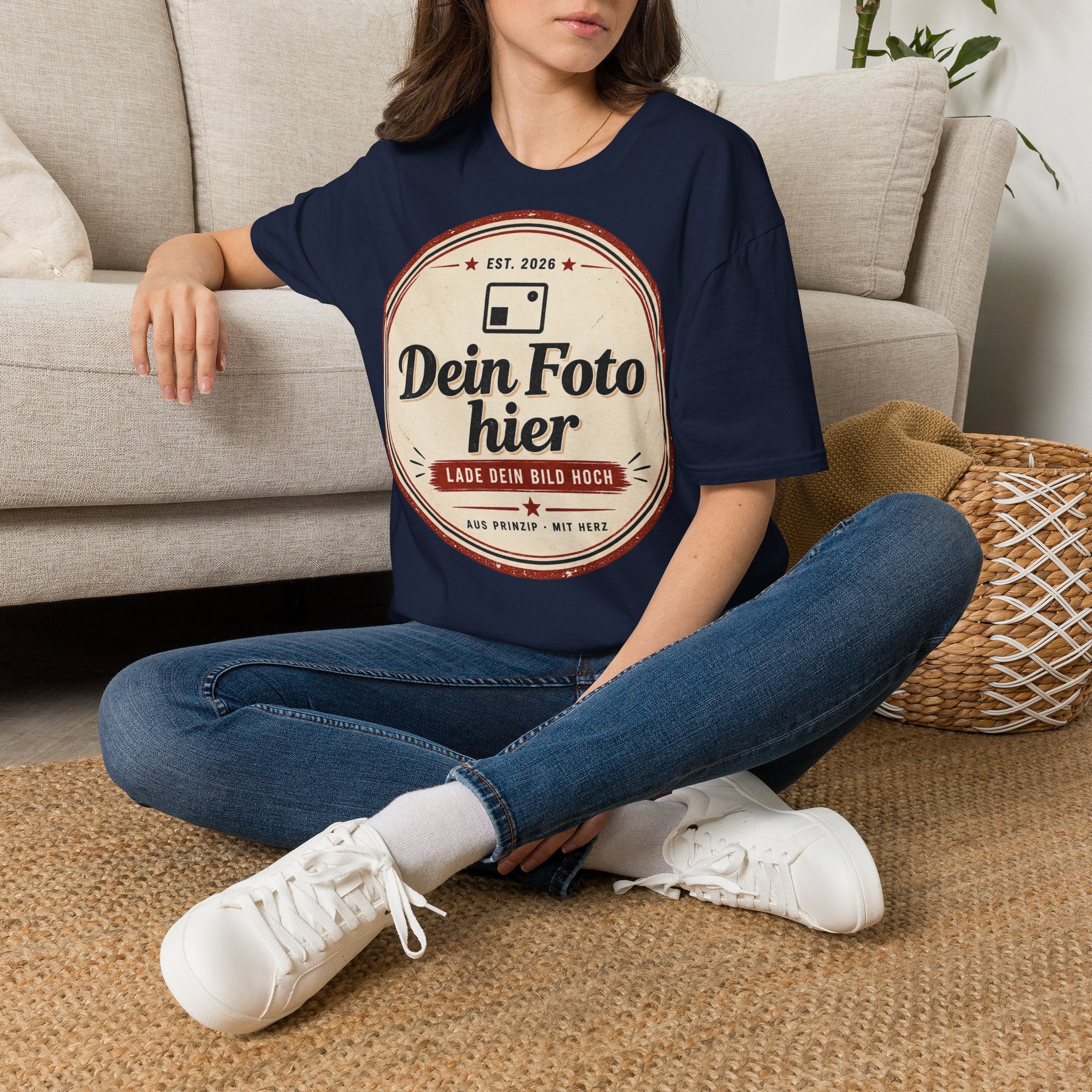 T-Shirt personalized with your own design – Unisex Softstyle printed