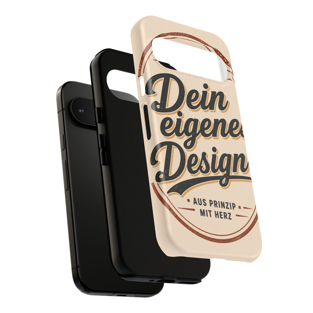 Custom Tough Phone Case — "Dein eigenes Design" Vintage Script Tough Case
