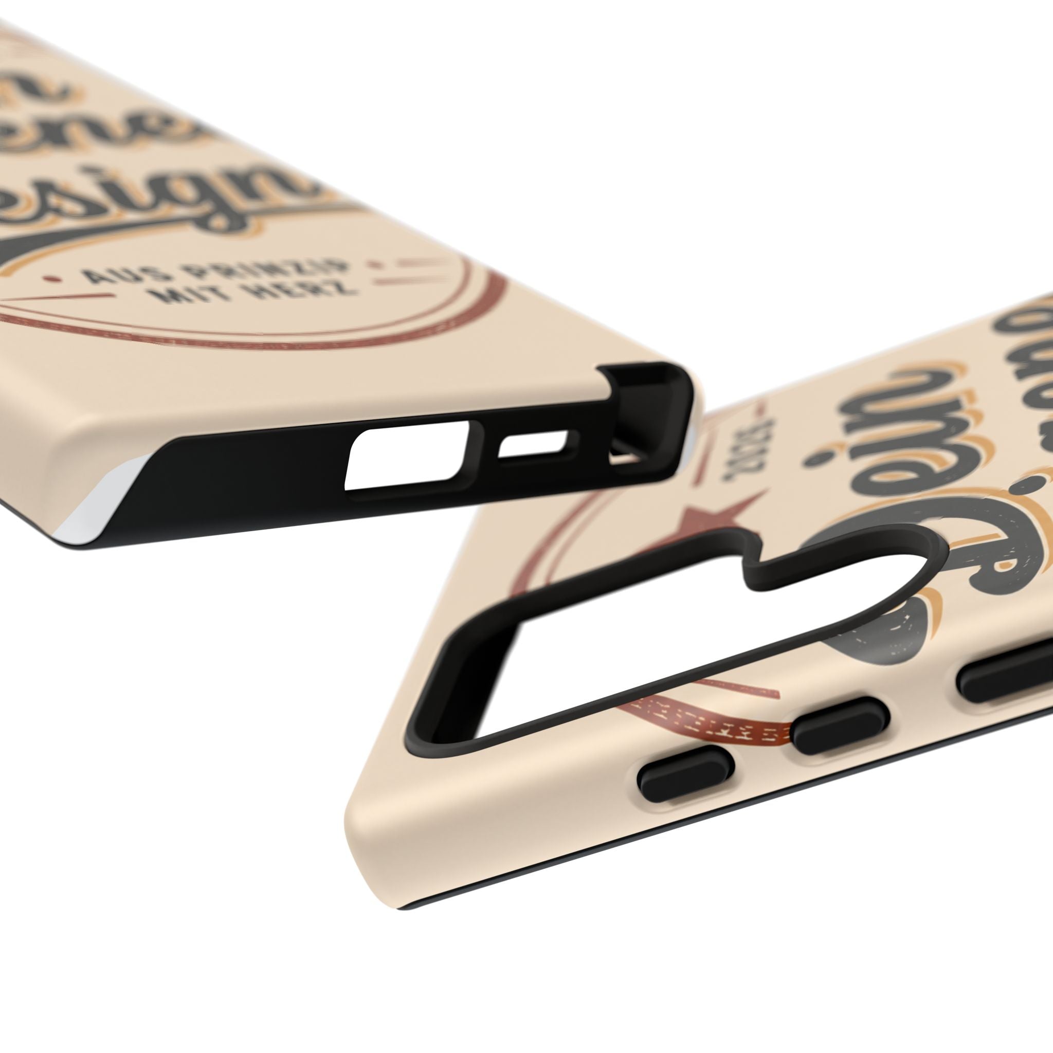 Custom Tough Phone Case — "Dein eigenes Design" Vintage Script Tough Case