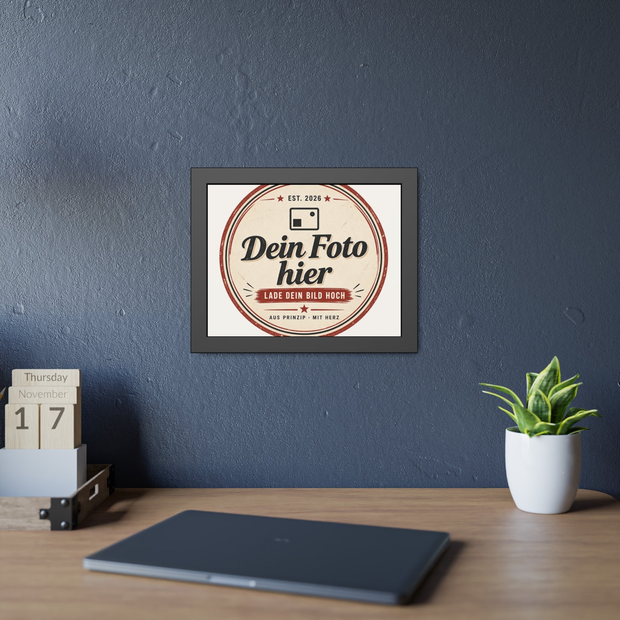 Personalised Poster with Frame – Black Photo Frame with Your Own Photo