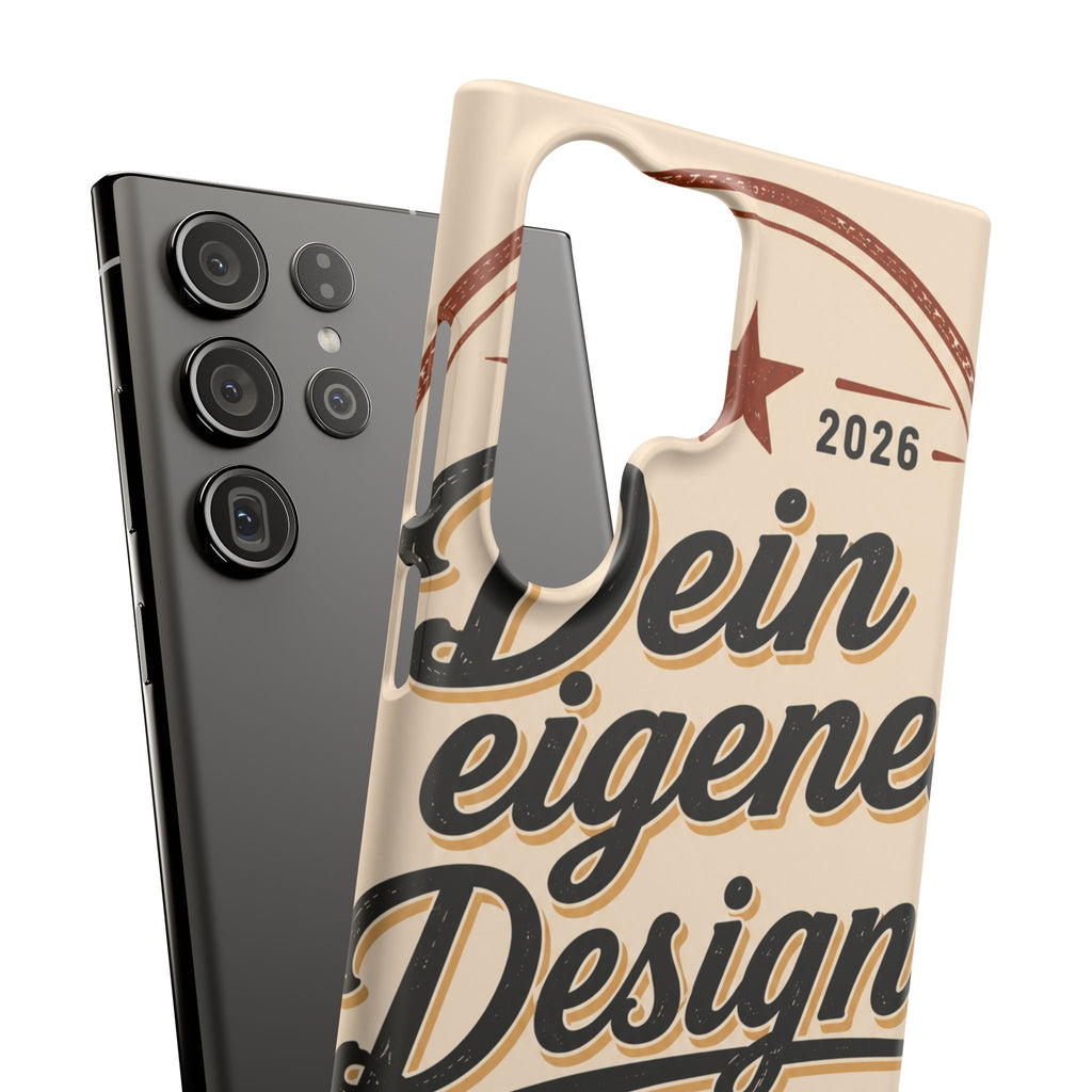 Phone Case — Retro "Dein eigenes Design" Customizable Snap Case