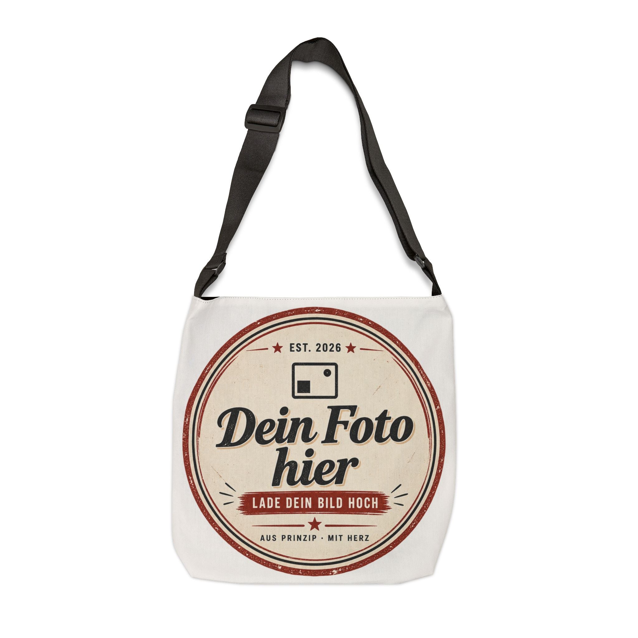 Personalized Canvas Messenger Bag – Design with your own photo