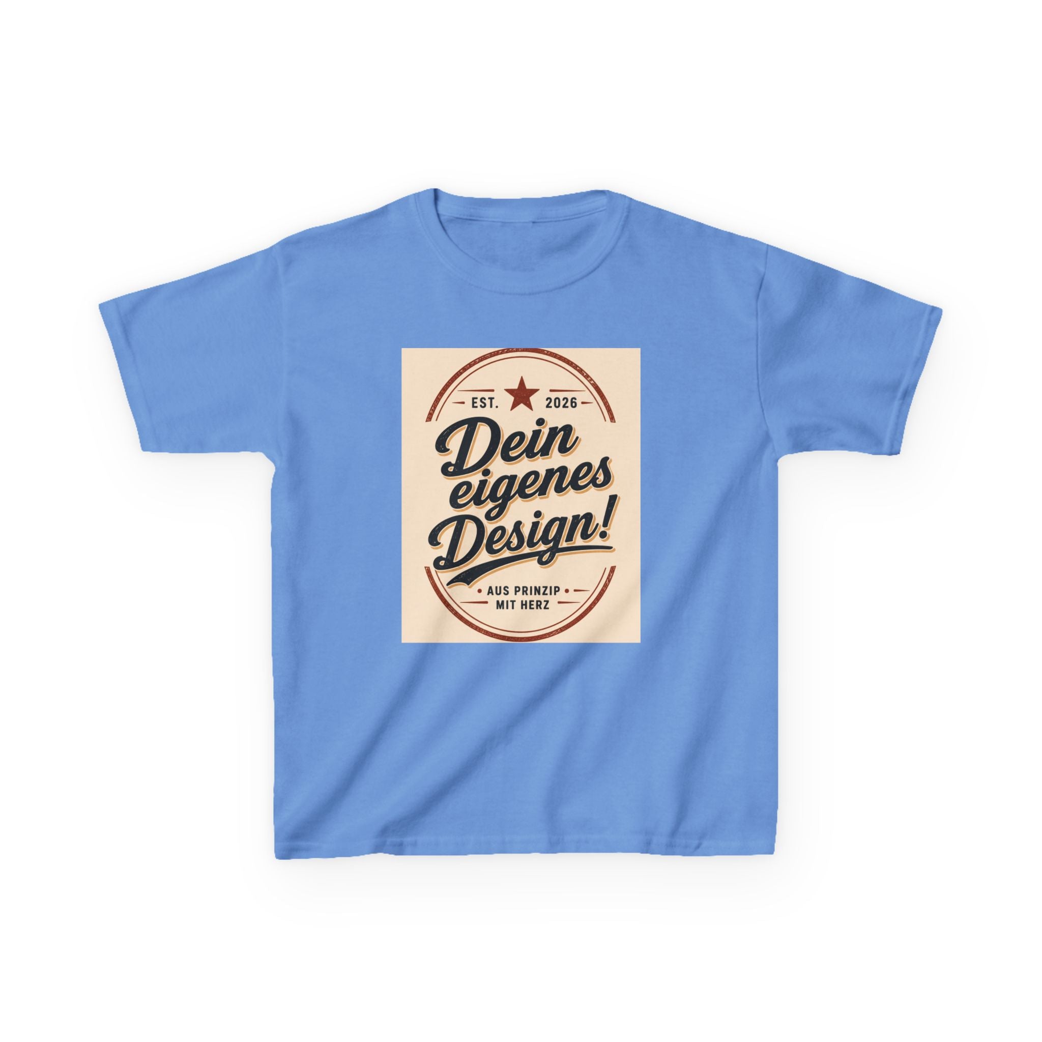 Kids T‑Shirt — "Dein eigenes Design!" Vintage Badge Graphic