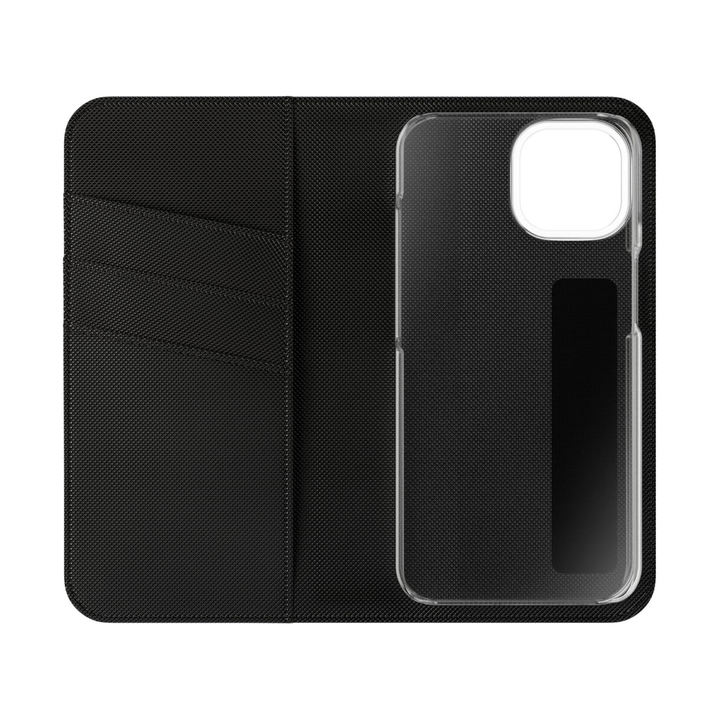 Flip Case Phone Wallet — "Dein eigenes Design!" Vintage Emblem