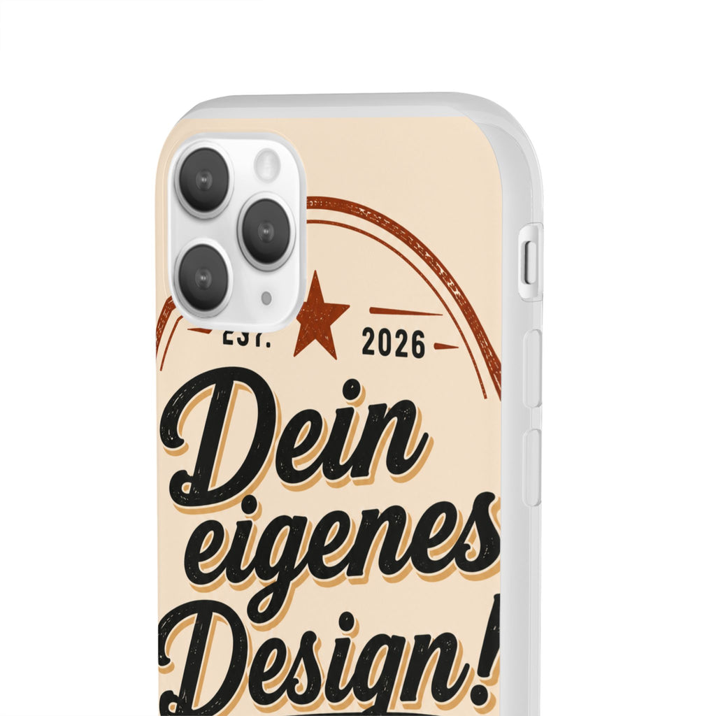 Phone Case — "Dein eigenes Design" Vintage Script Personalized Protective Case