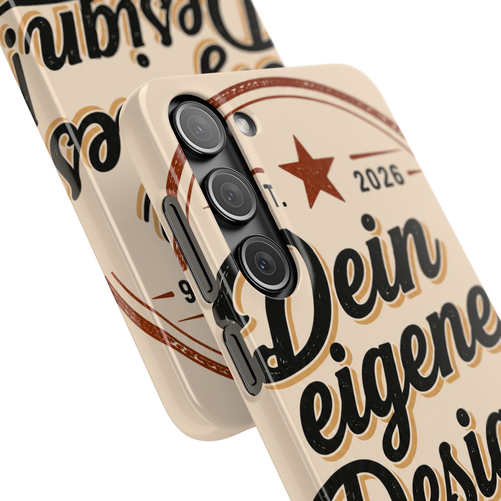 Phone Case — Retro "Dein eigenes Design" Customizable Snap Case