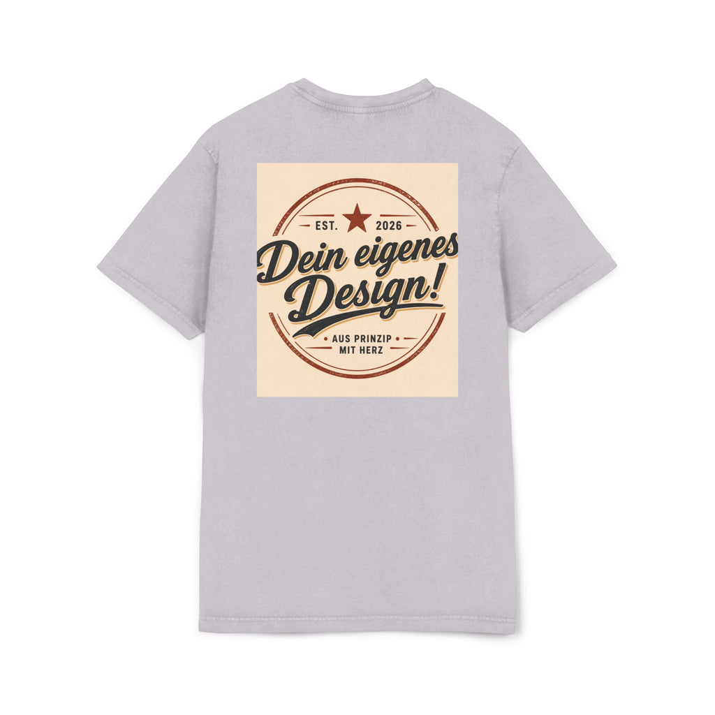 Vintage Acid-Washed Tee — Custom 'Dein eigenes Design!' Graphic
