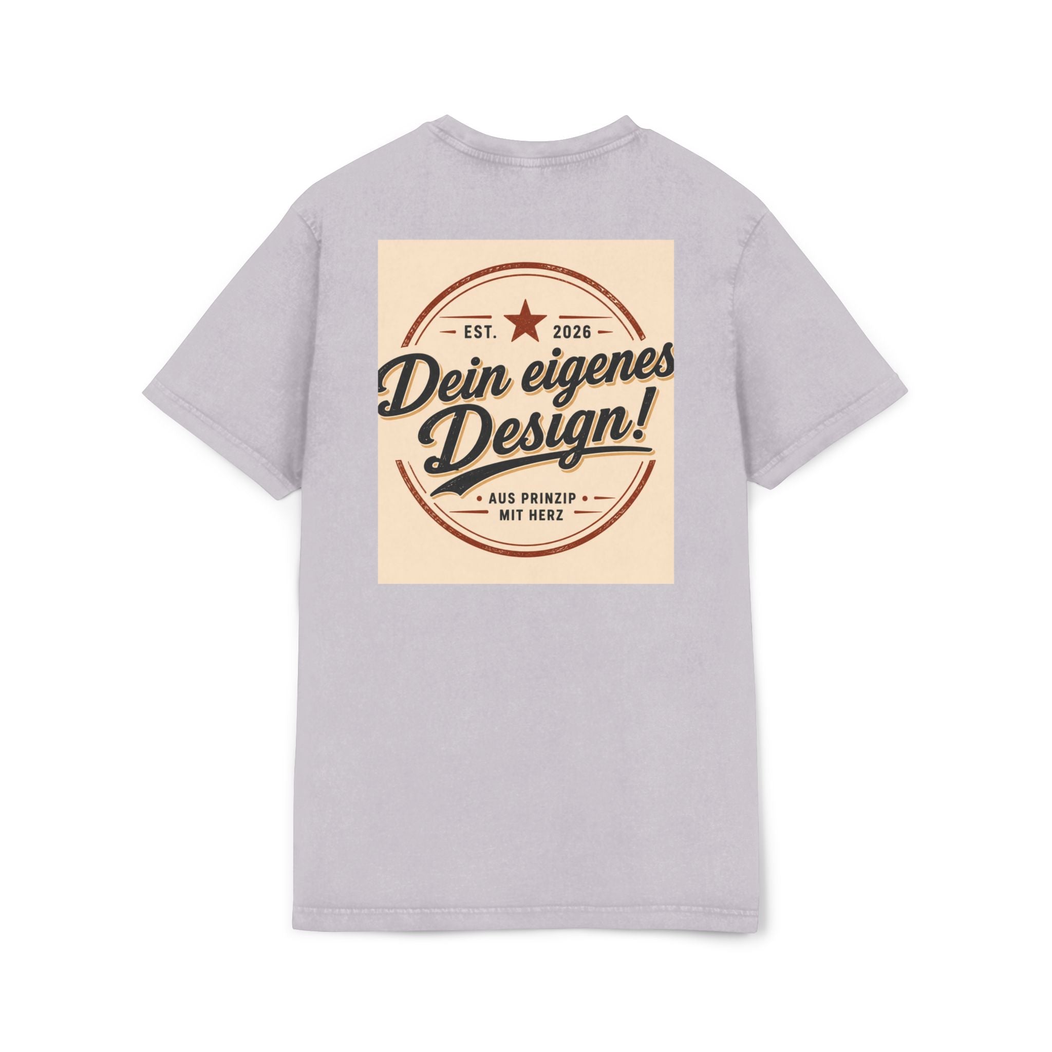 Vintage Acid-Washed Tee — Custom 'Dein eigenes Design!' Graphic