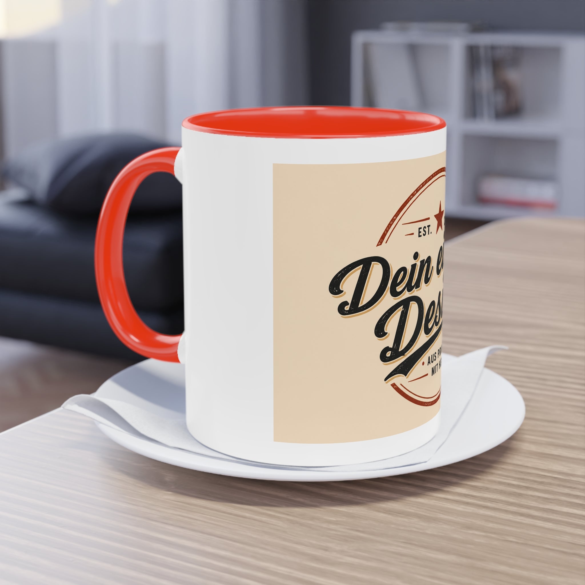 Zweifarbige Tasse personalisiert – Kaffeetasse 11oz mit eigenem Design bedrucken