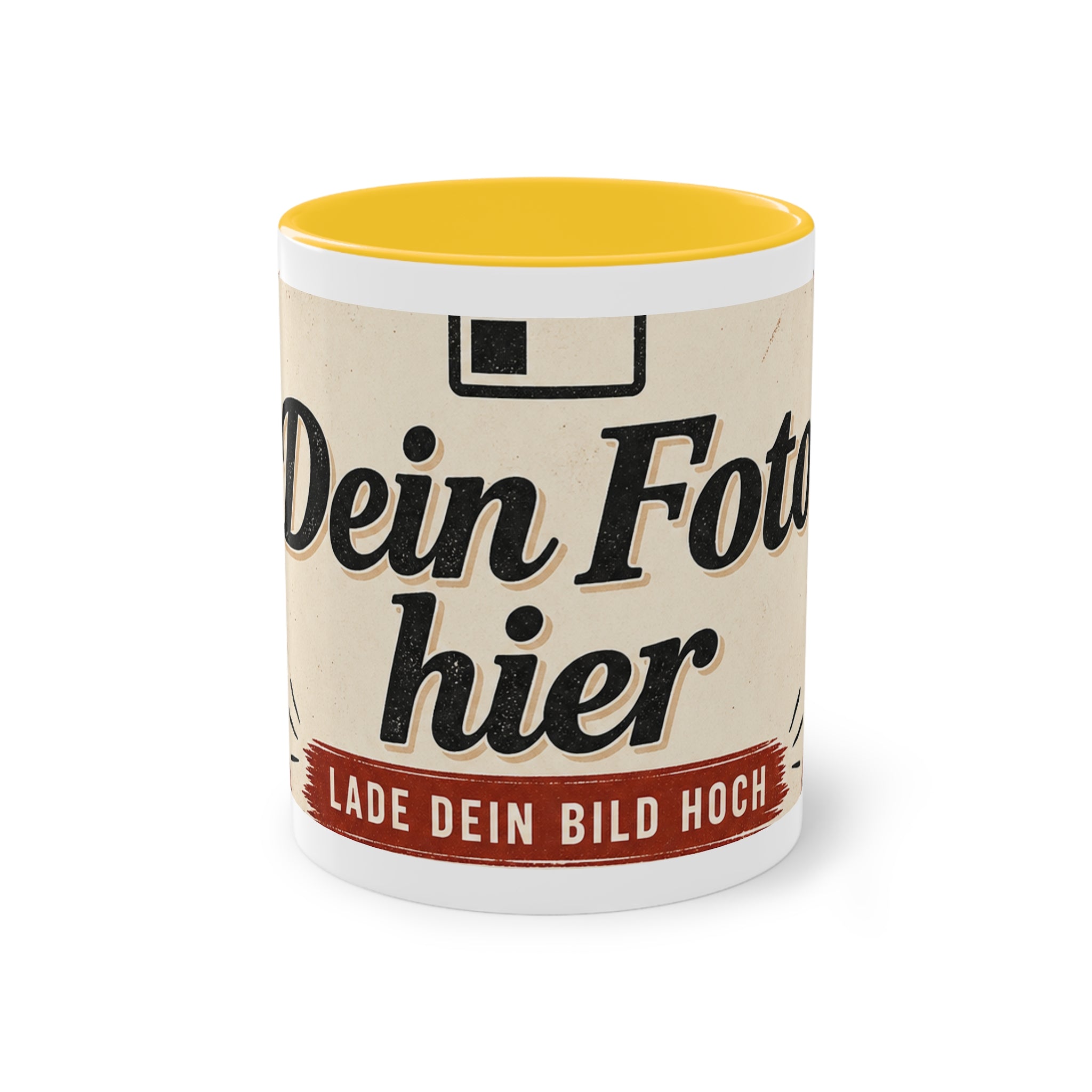 Two-Tone Personalized Mug – 11oz Coffee Cup Printed with Your Own Design