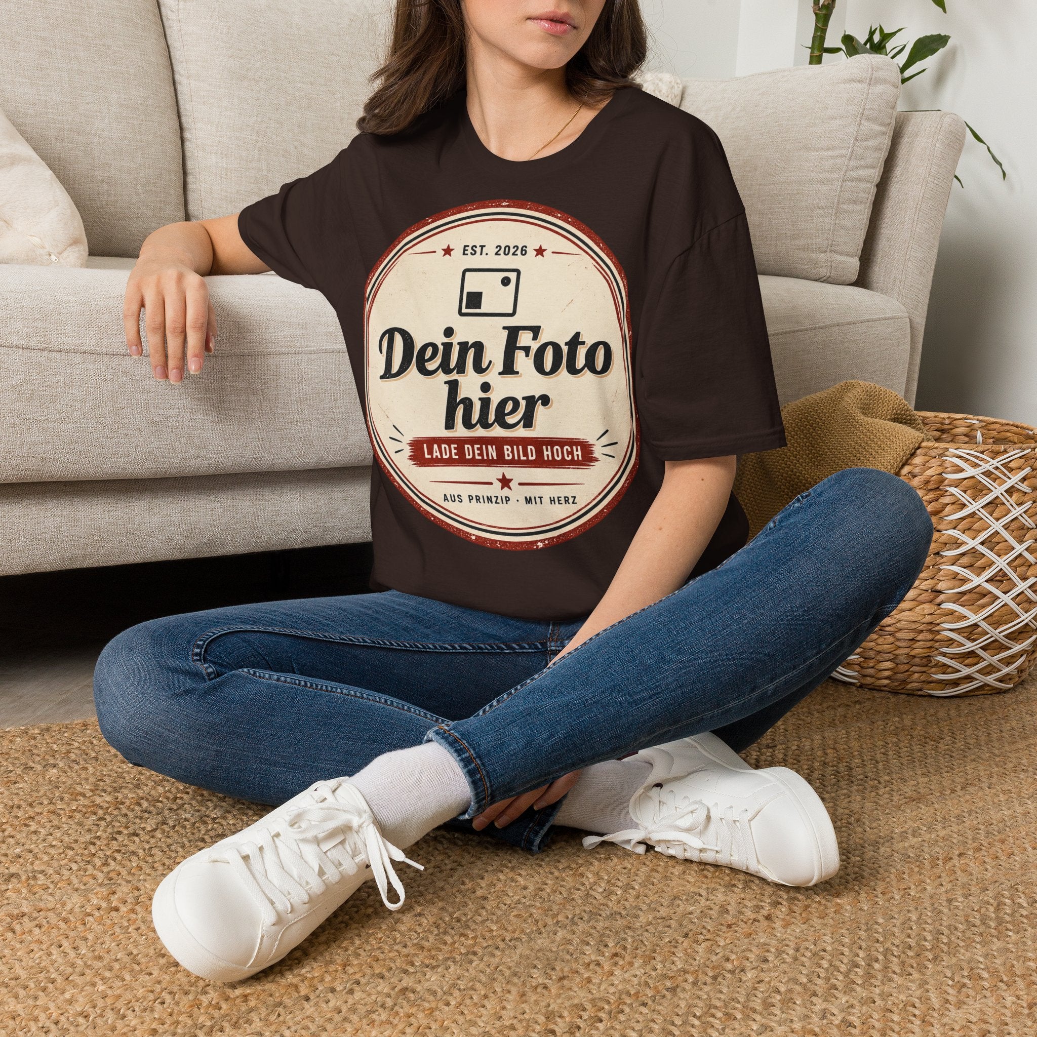 T-Shirt personalized with your own design – Unisex Softstyle printed