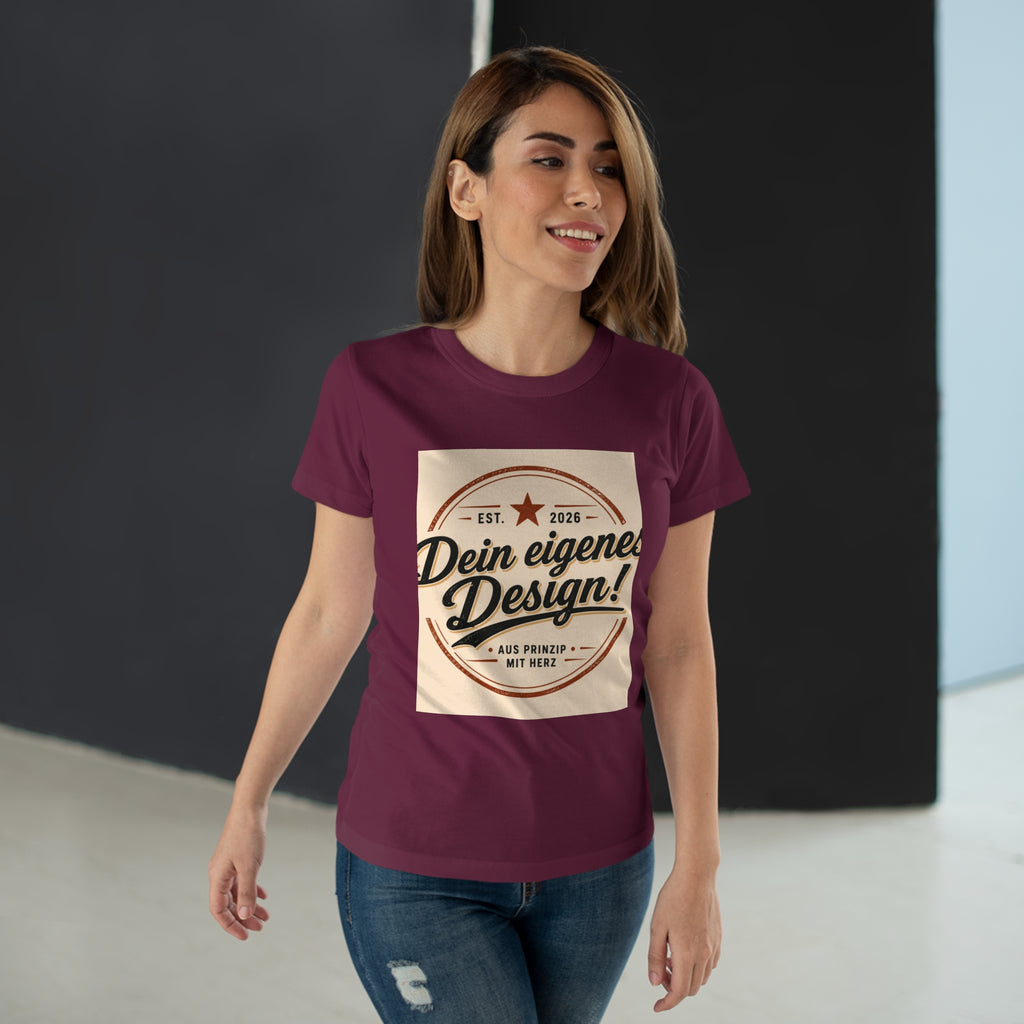 Women’s T-Shirt “Dein eigenes Design!” Vintage Badge Tee