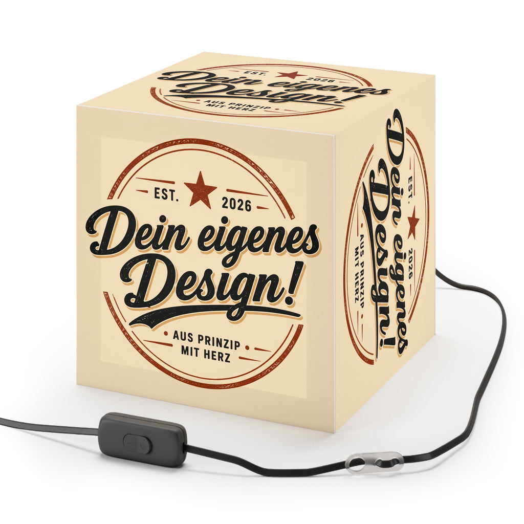 Cube Lamp — Personalized "Dein eigenes Design!" Hanging Light