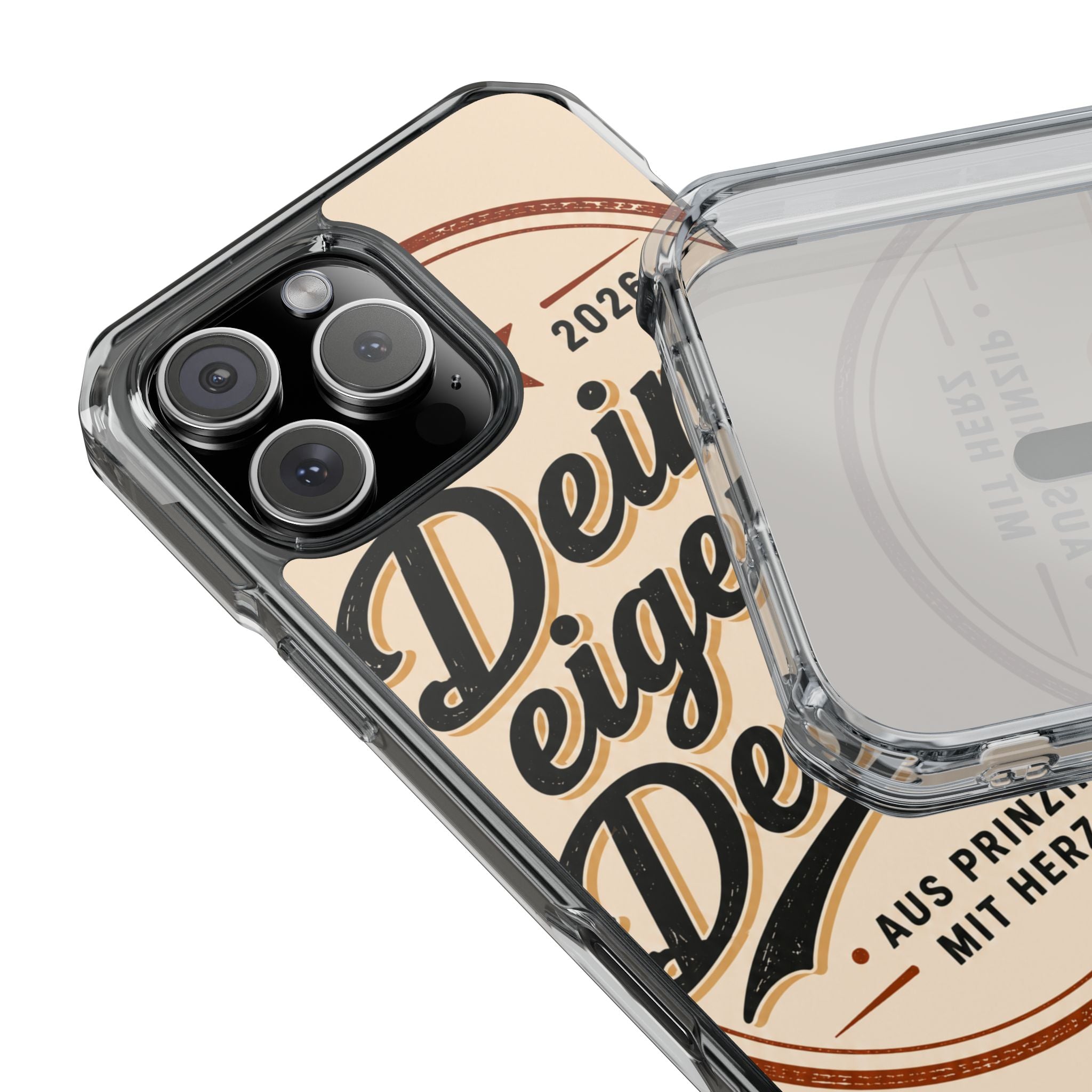 Clear Magnetic Phone Case — Custom Print “Dein eigenes Design”