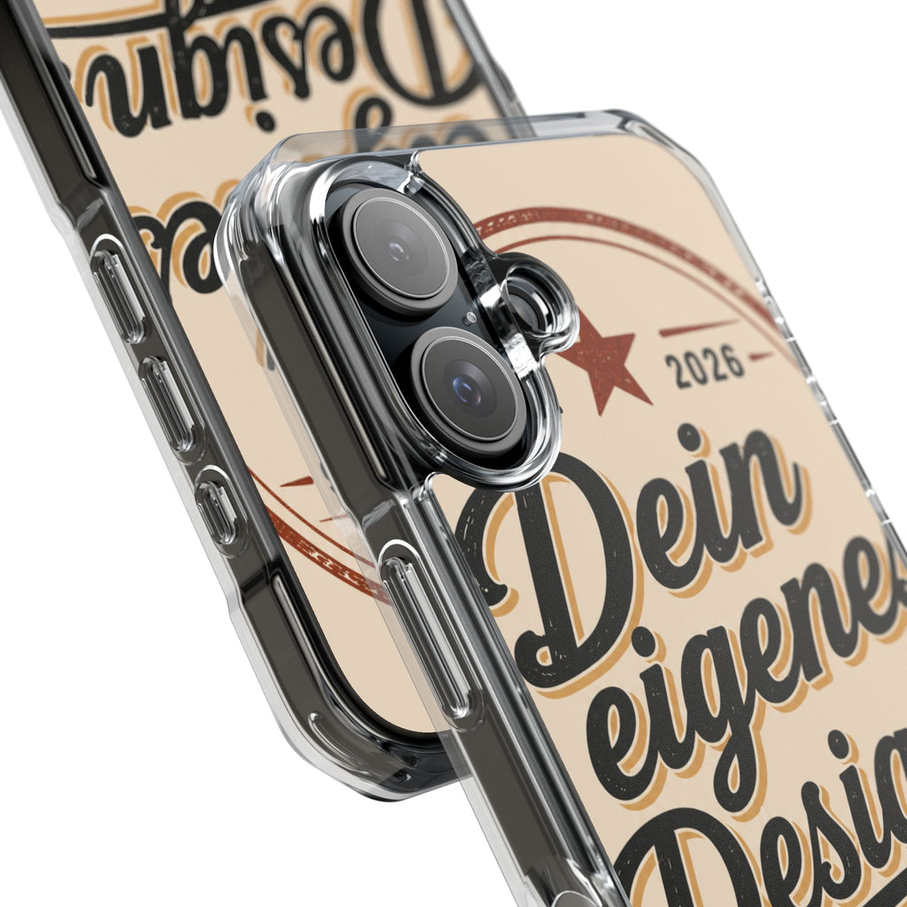 Clear Magnetic Phone Case — Custom Print “Dein eigenes Design”