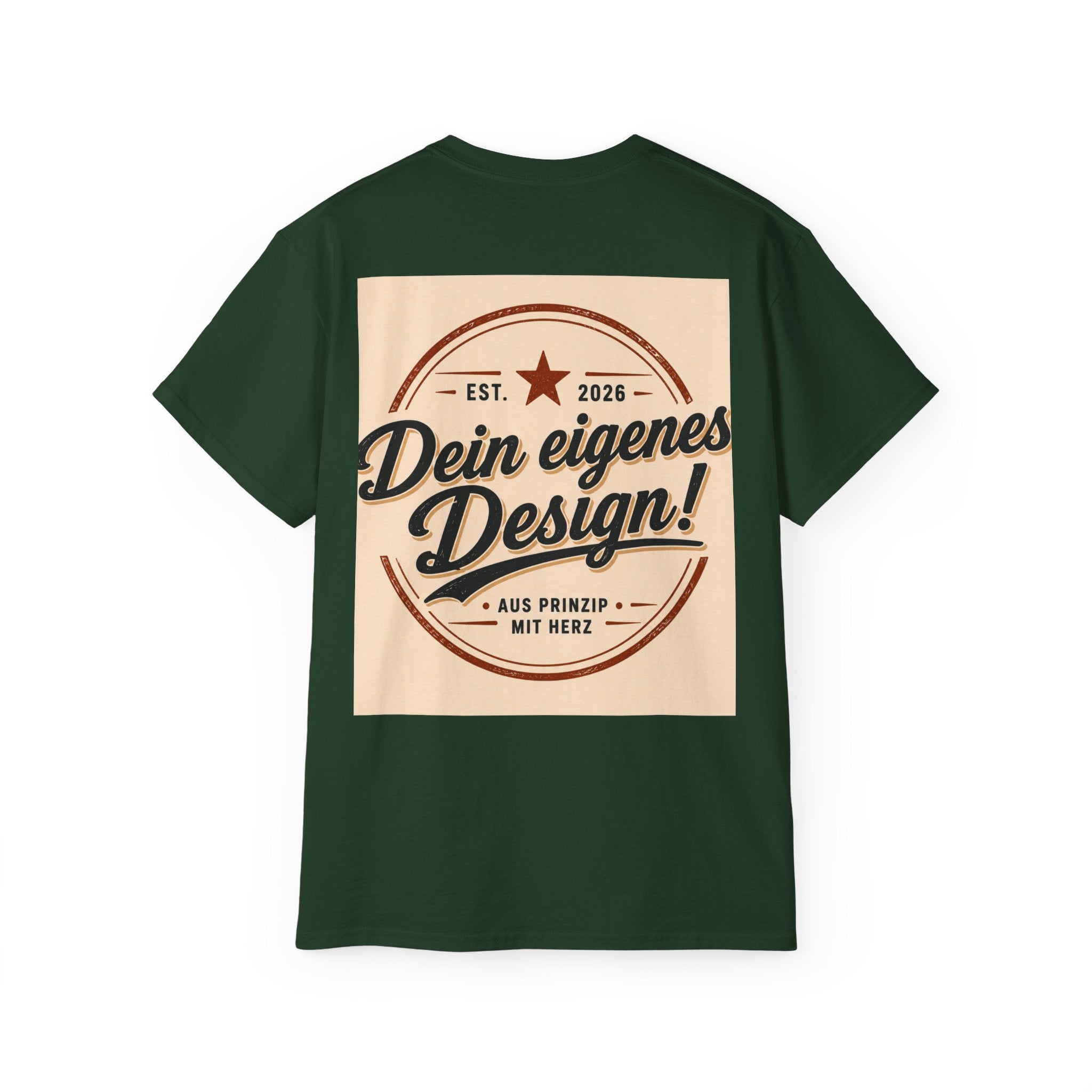 Vintage Badge T‑Shirt — "Dein eigenes Design!" Graphic Tee