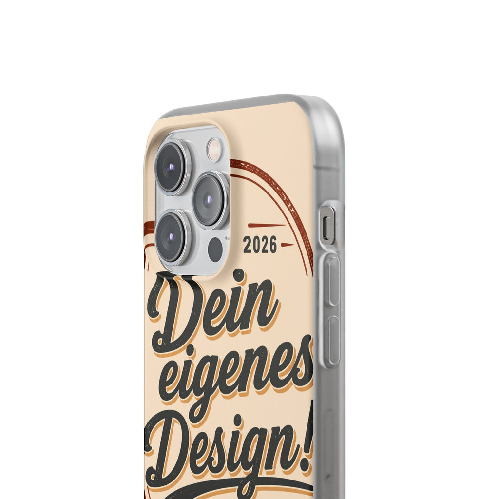 Phone Case — "Dein eigenes Design" Vintage Script Personalized Protective Case
