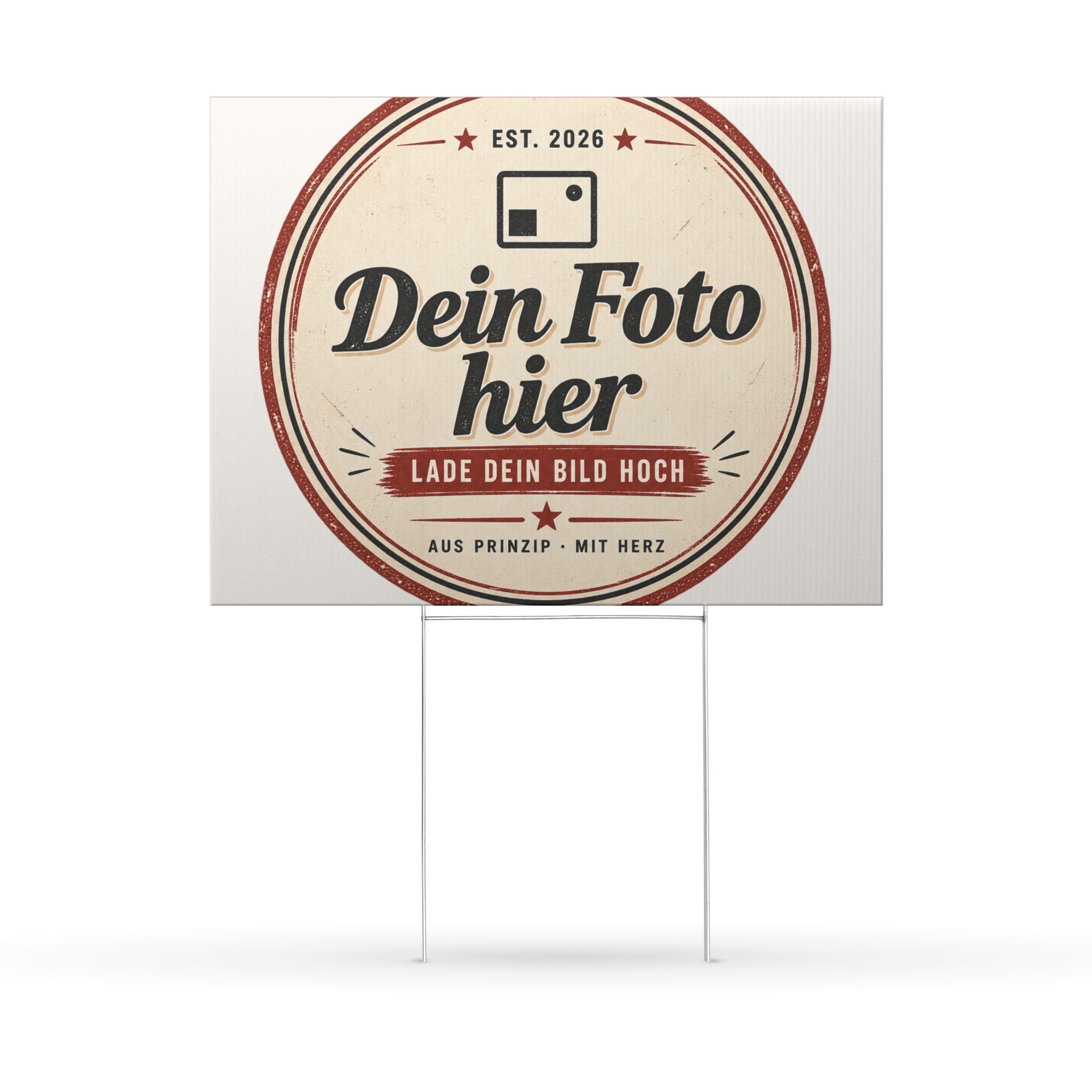 Personalized Garden Sign – With your own photo | Decoration