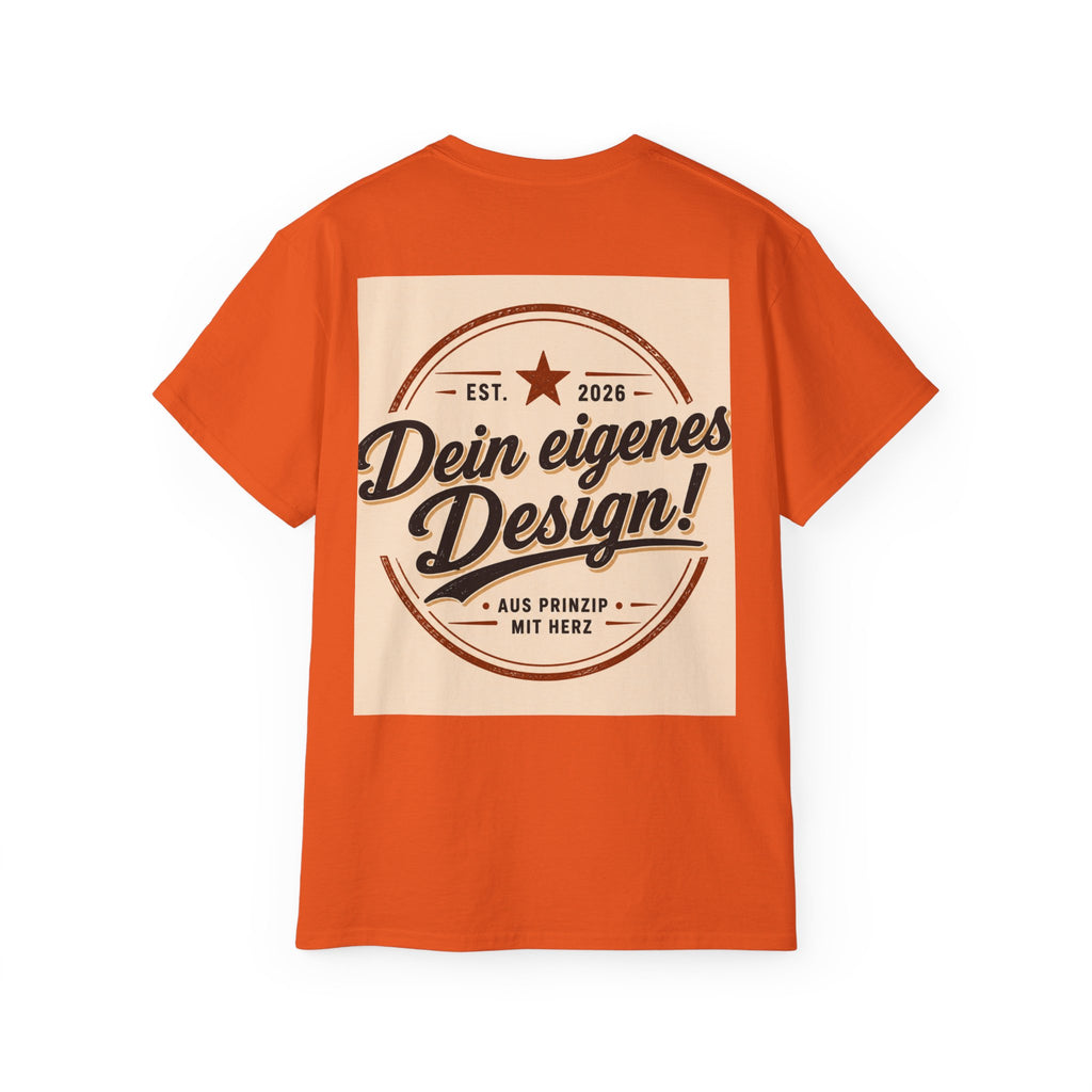 Vintage Badge T‑Shirt — "Dein eigenes Design!" Graphic Tee