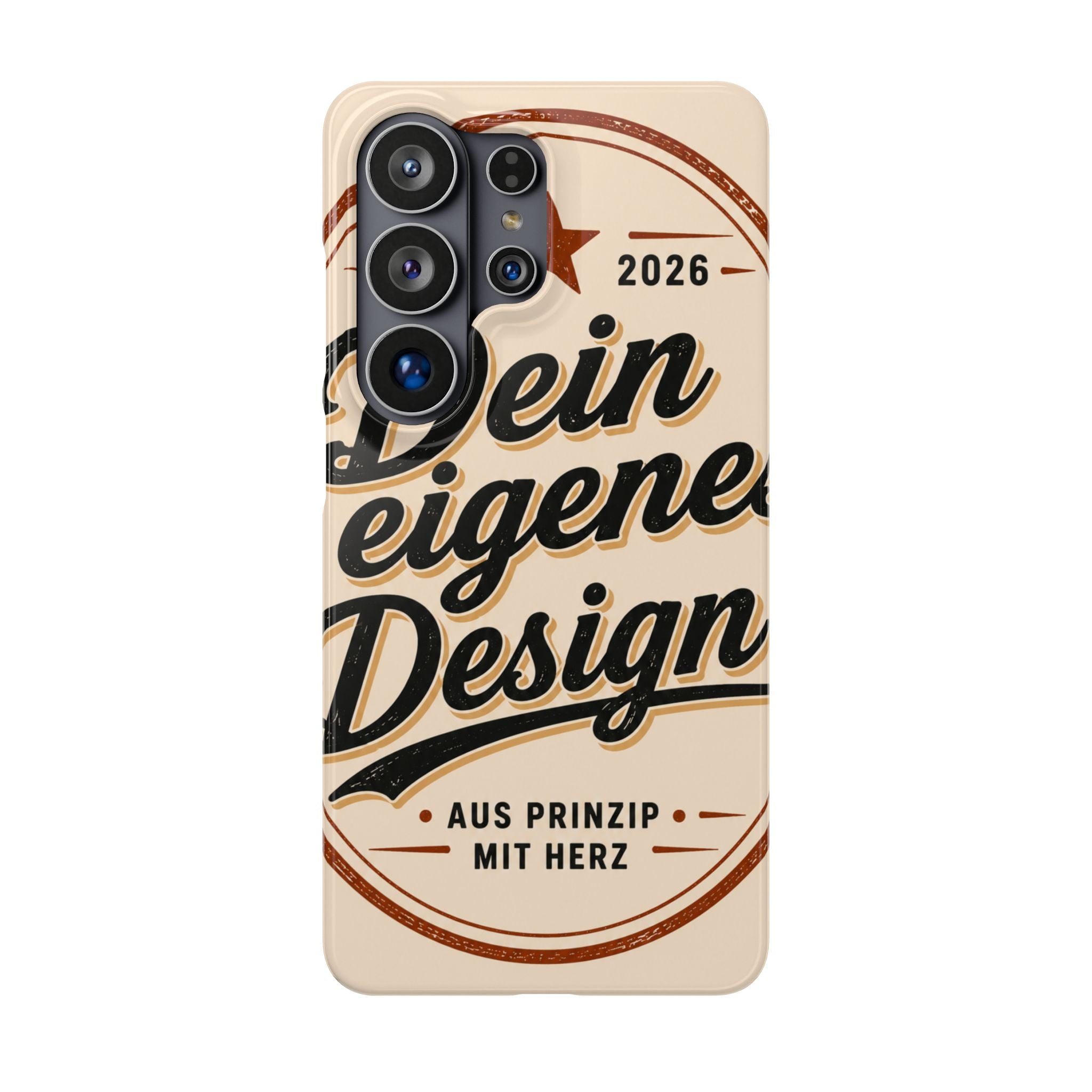Phone Case — Retro "Dein eigenes Design" Customizable Snap Case