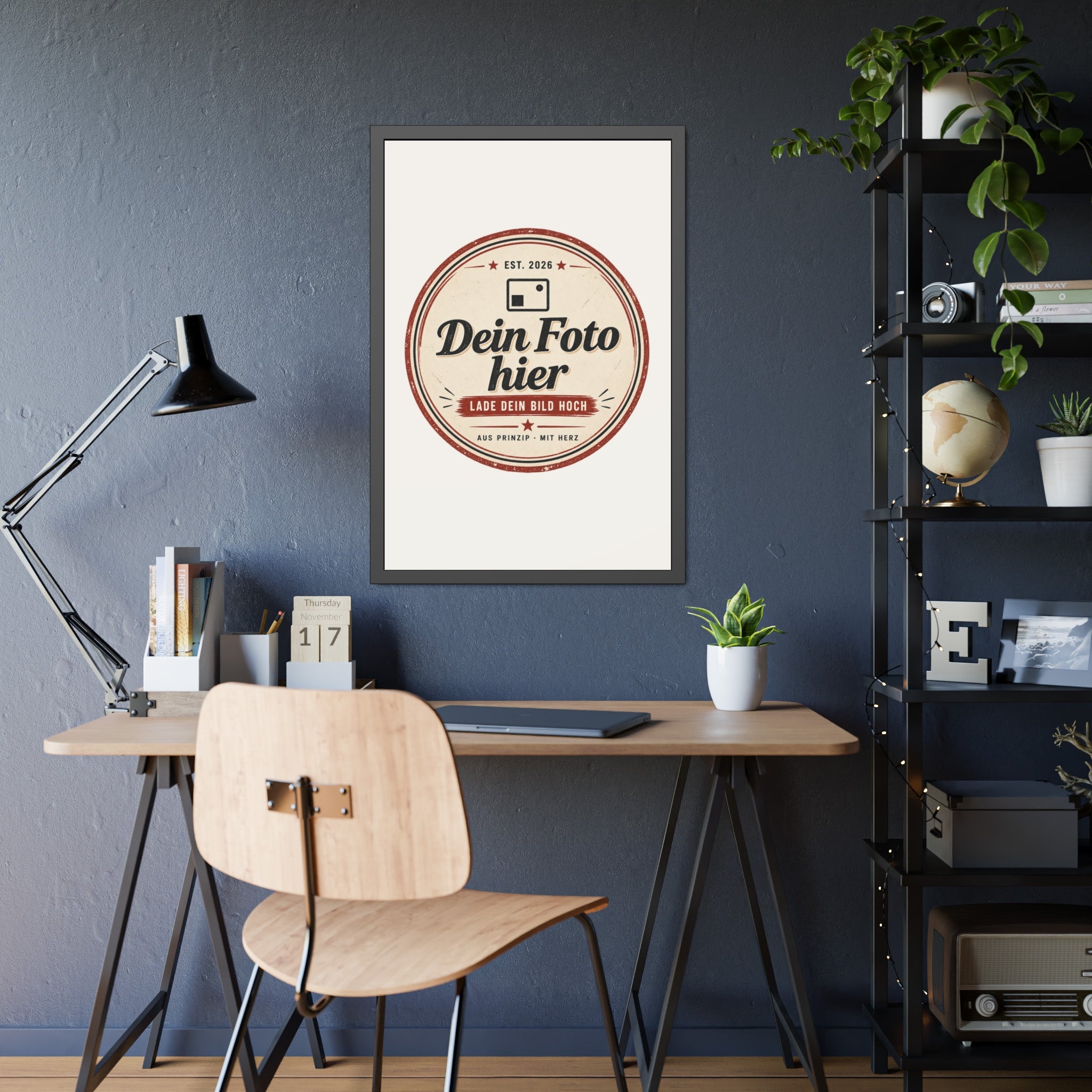 Personalised Poster with Frame – Black Photo Frame with Your Own Photo