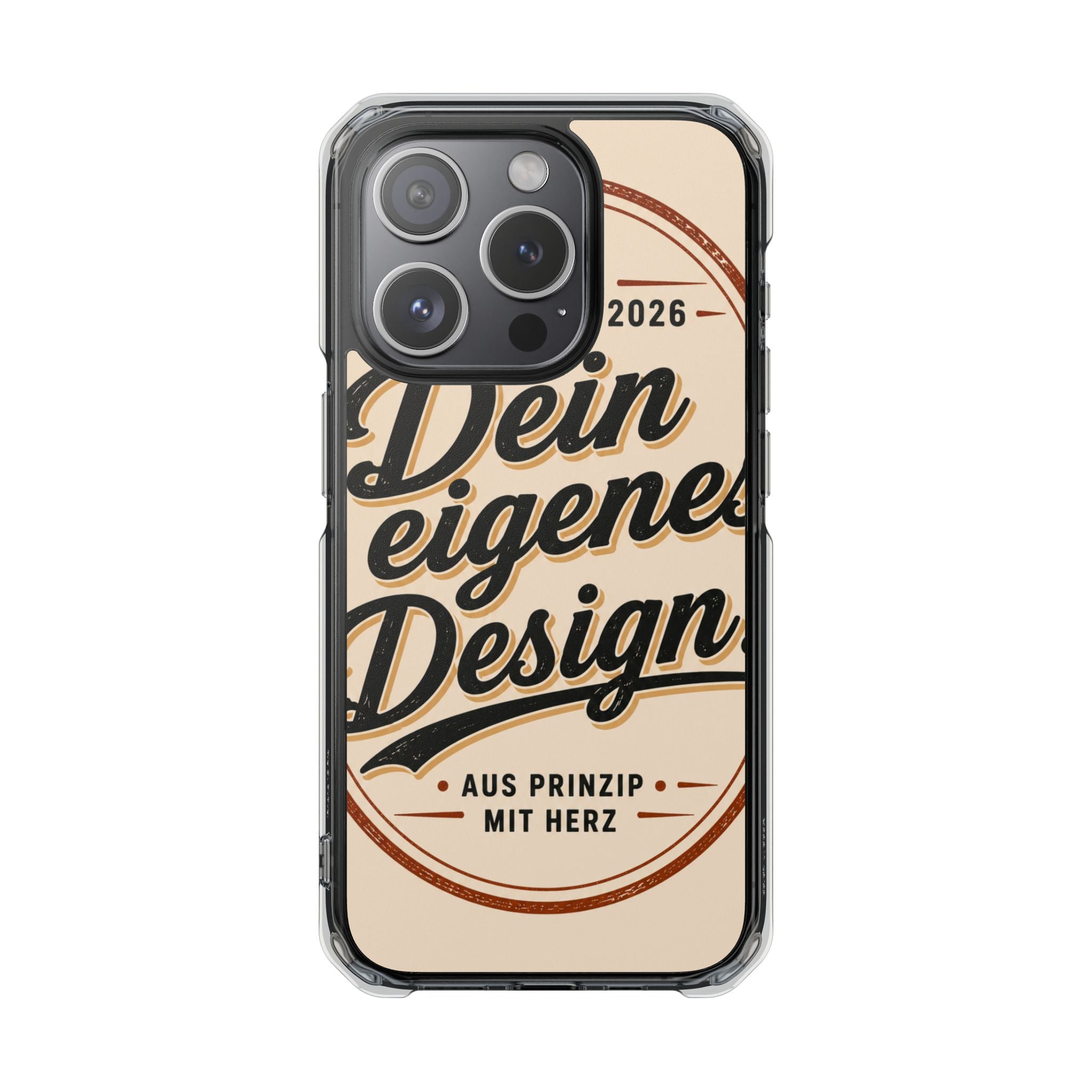 Clear Magnetic Phone Case — Custom Print “Dein eigenes Design”