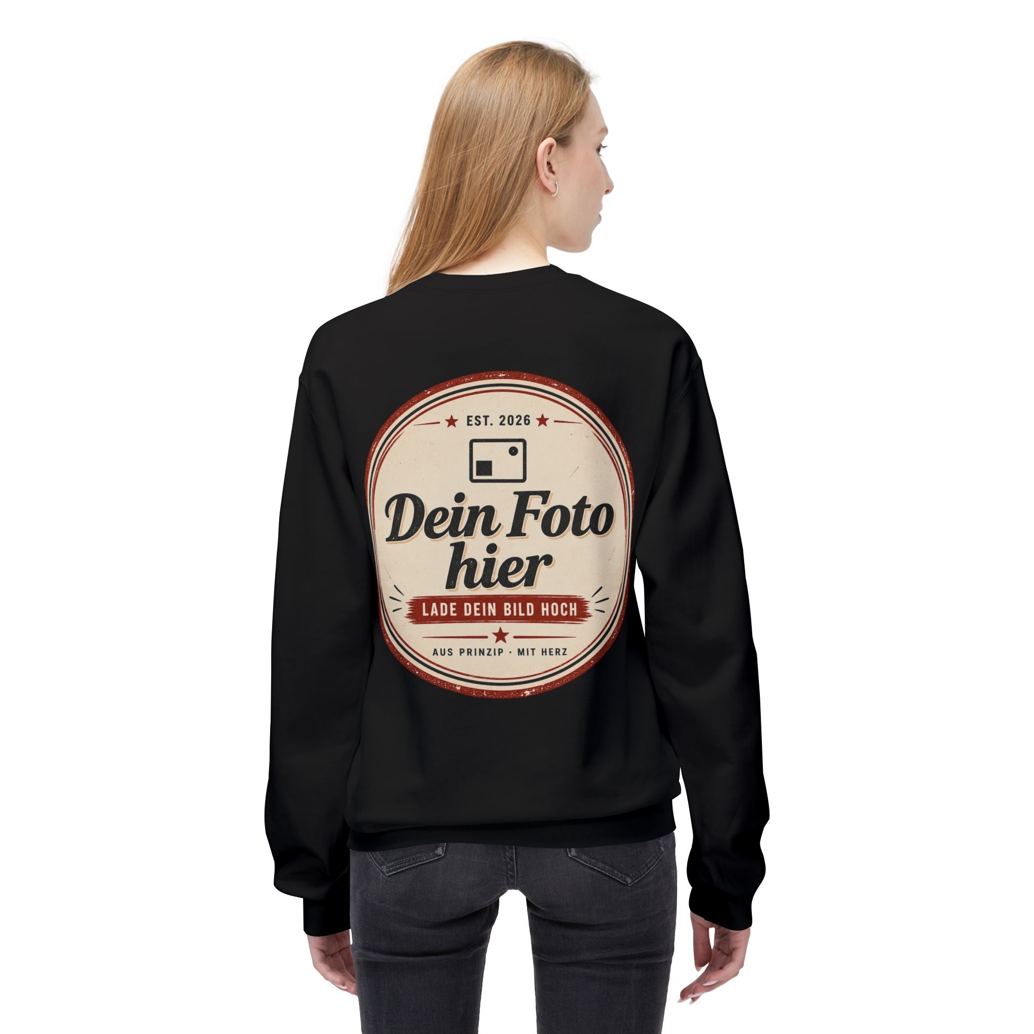 Sweatshirt personalized with photo – Design and print your own crewneck