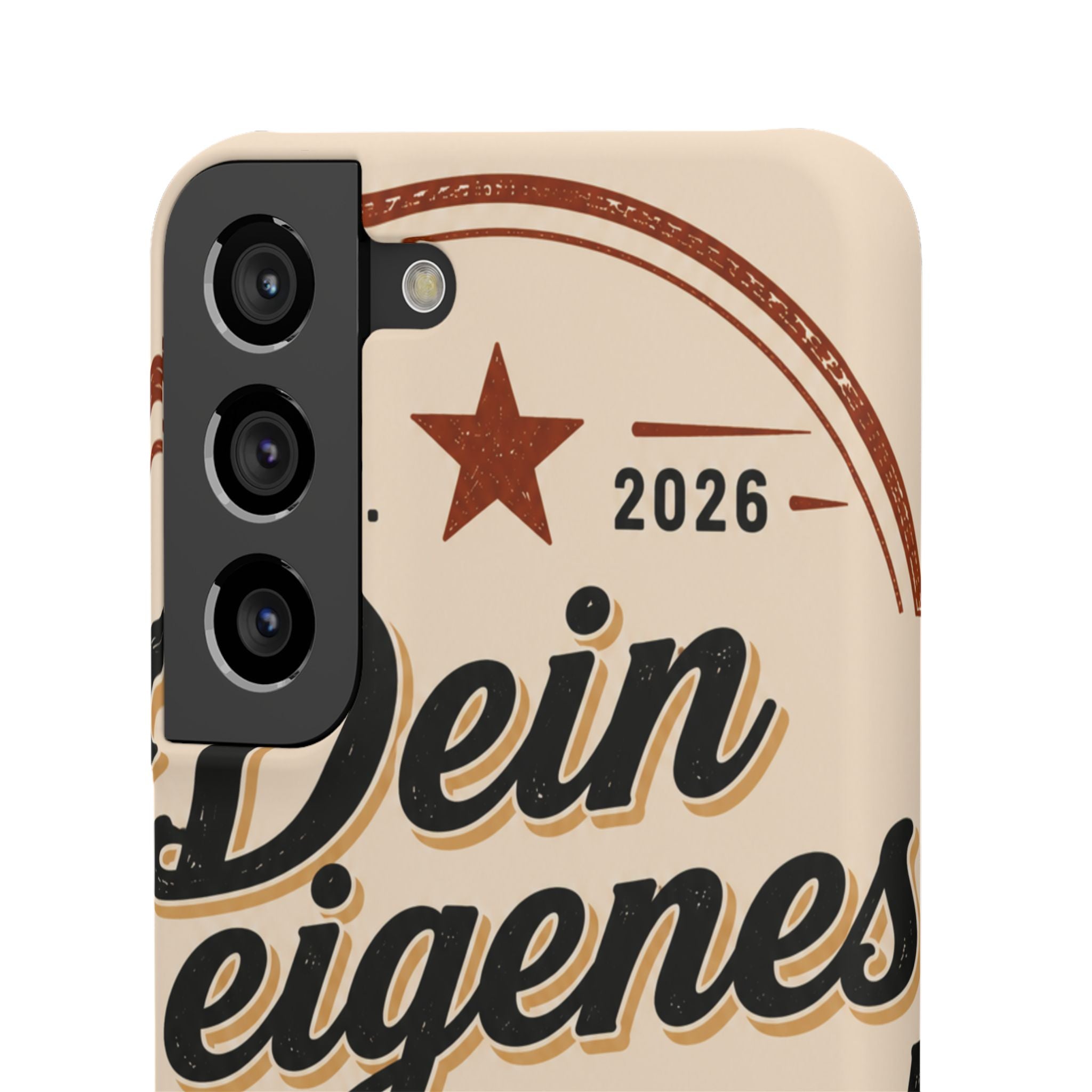 Phone Case — Retro "Dein eigenes Design" Customizable Snap Case