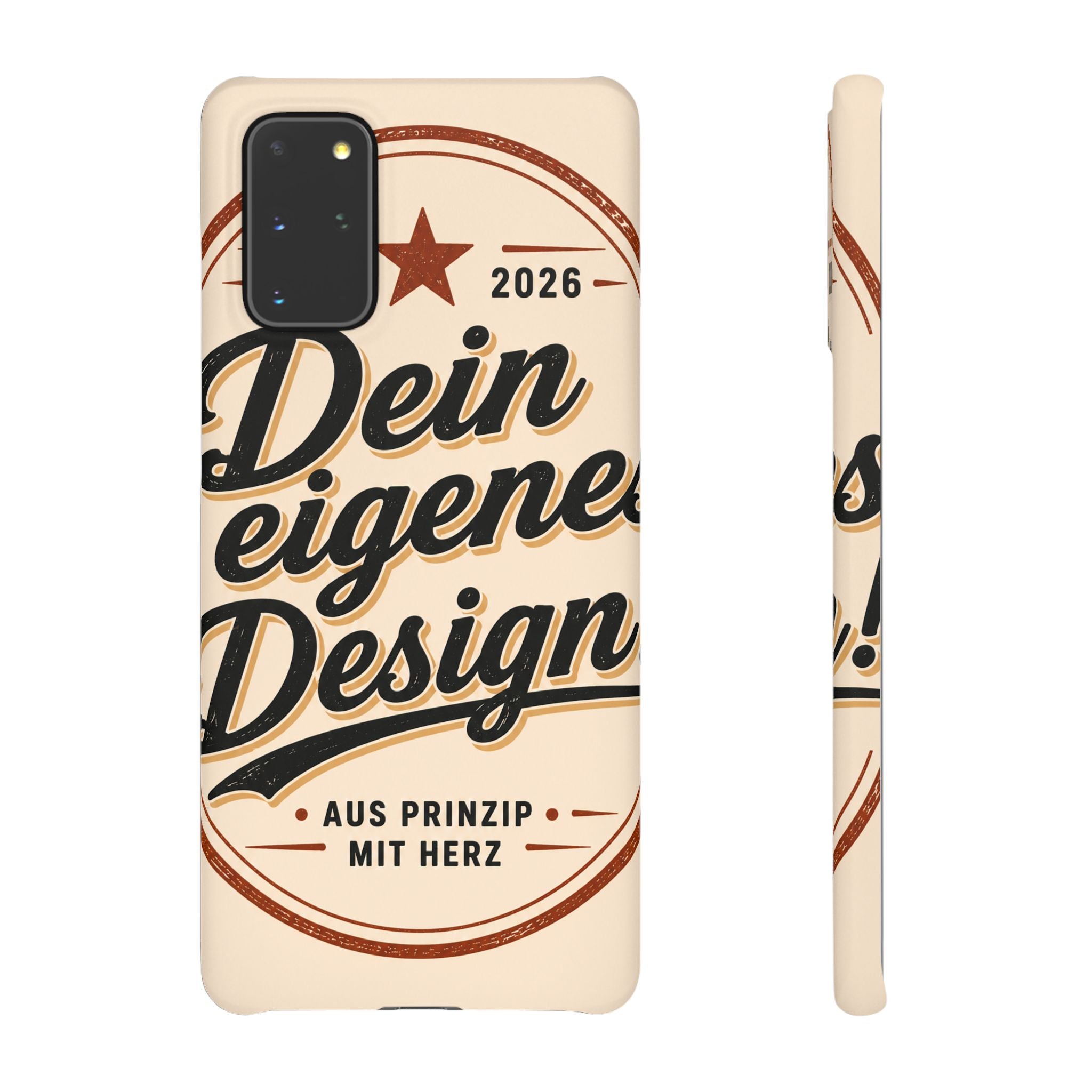 Phone Case — Retro "Dein eigenes Design" Customizable Snap Case
