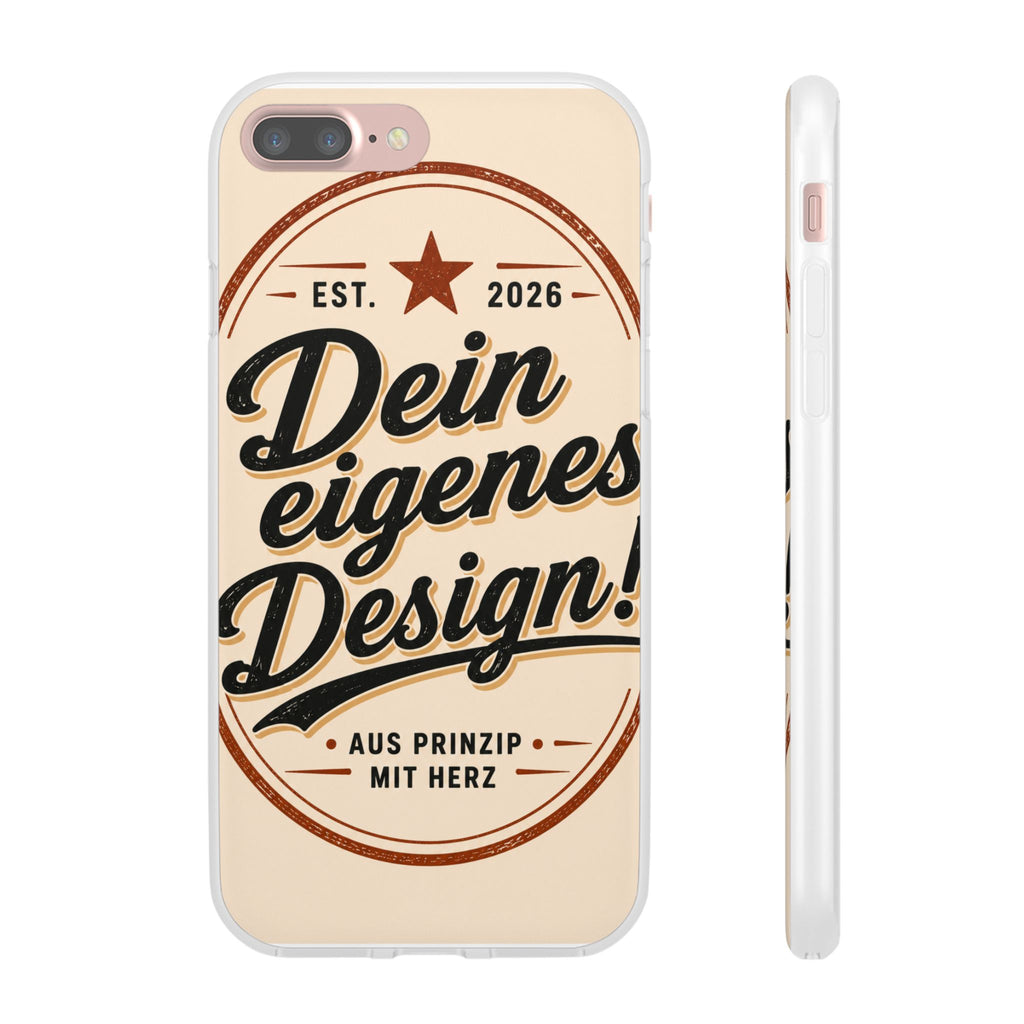 Phone Case — "Dein eigenes Design" Vintage Script Personalized Protective Case