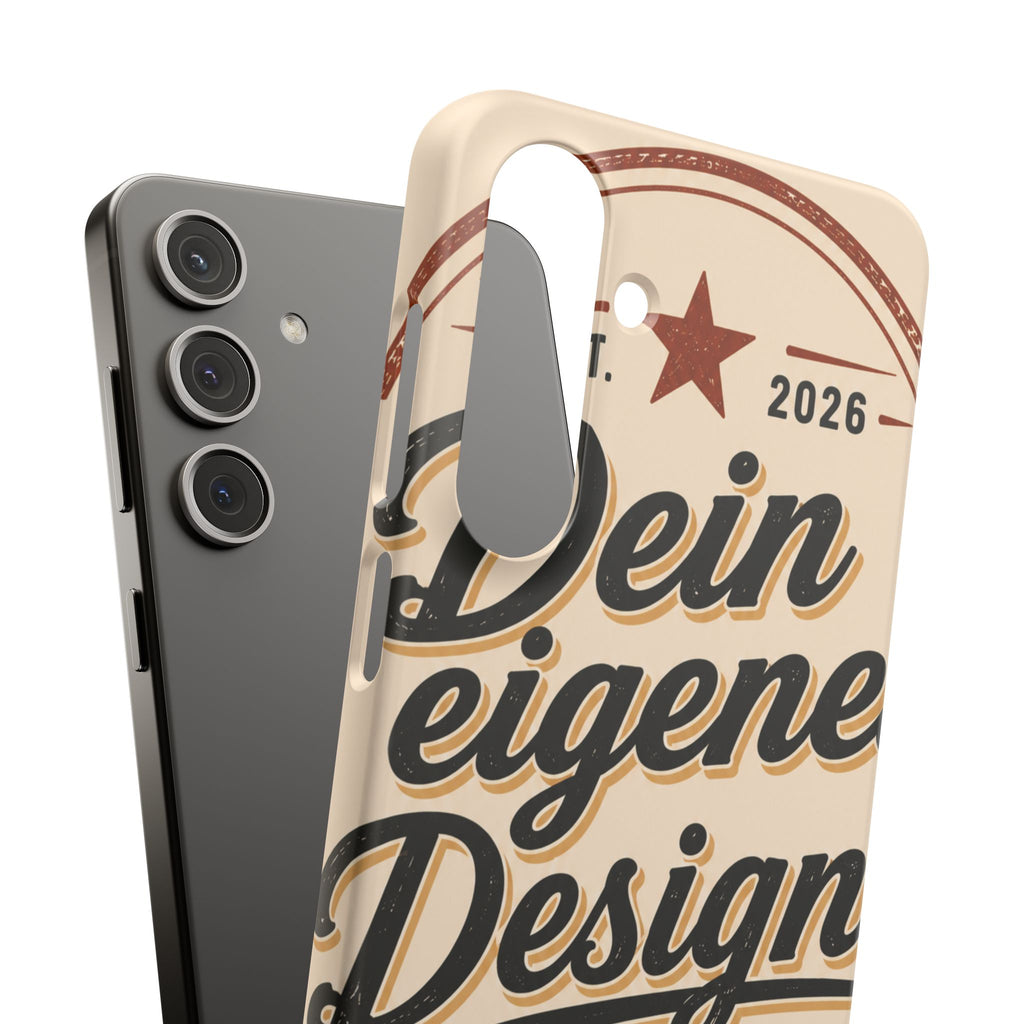 Phone Case — Retro "Dein eigenes Design" Customizable Snap Case