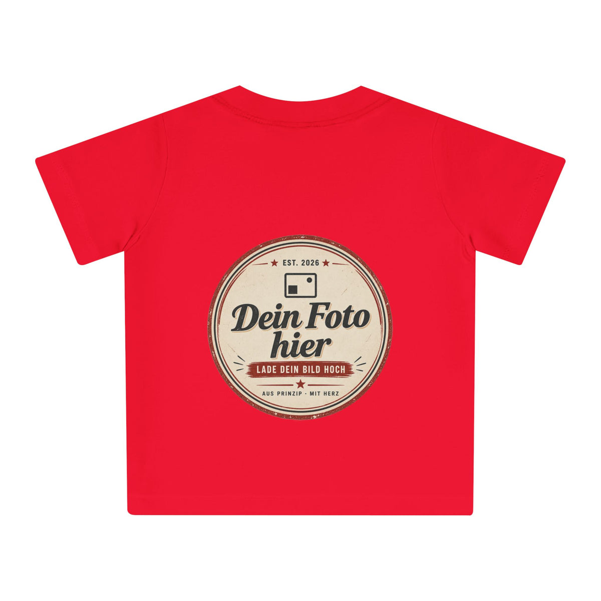 Baby T-Shirt personalisiert mit eigenem Design – Babykleidung 0–3 Jahre bedrucken
