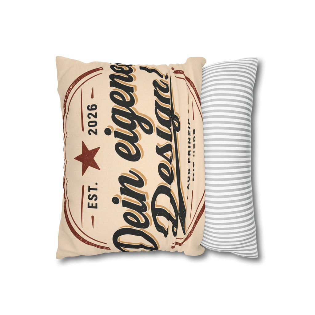 Spun Polyester Square Pillowcase