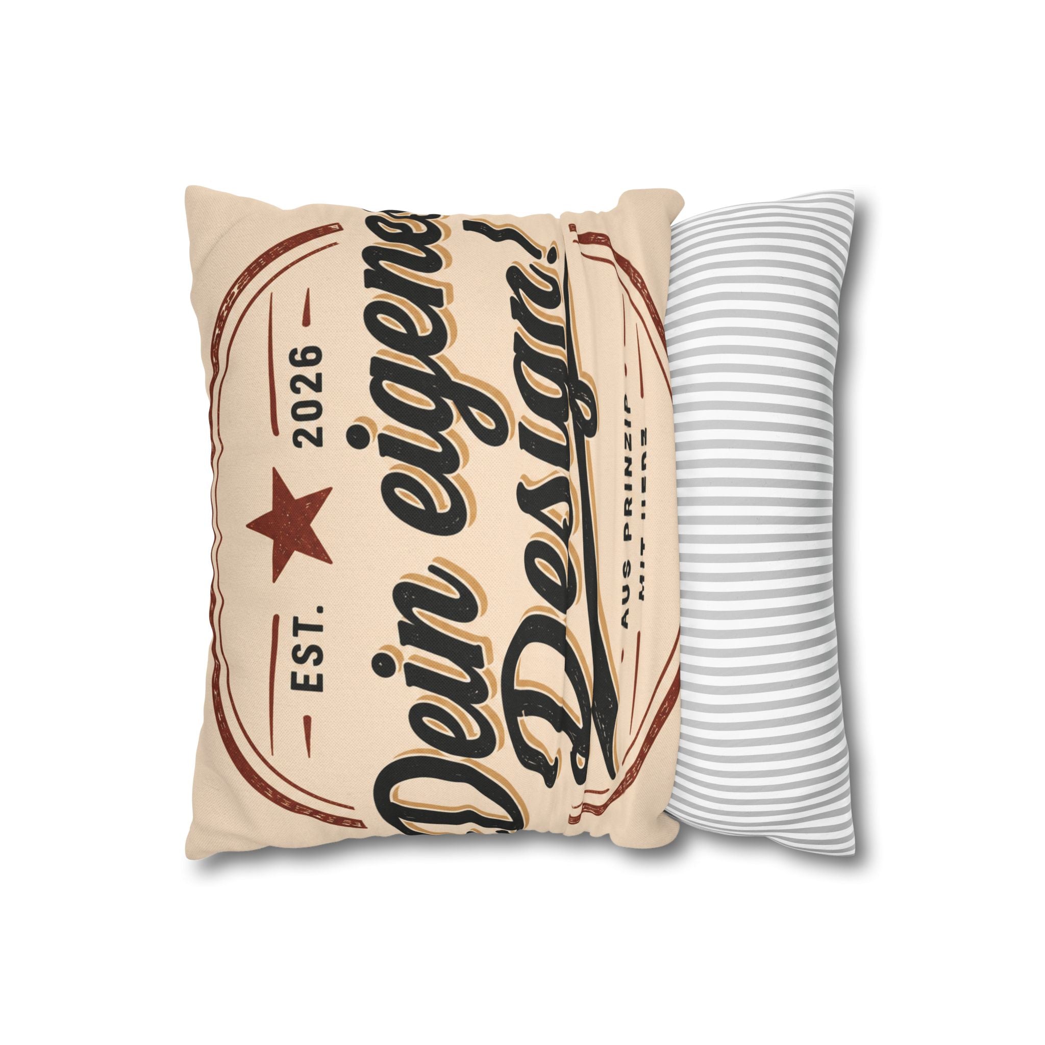 Spun Polyester Square Pillowcase