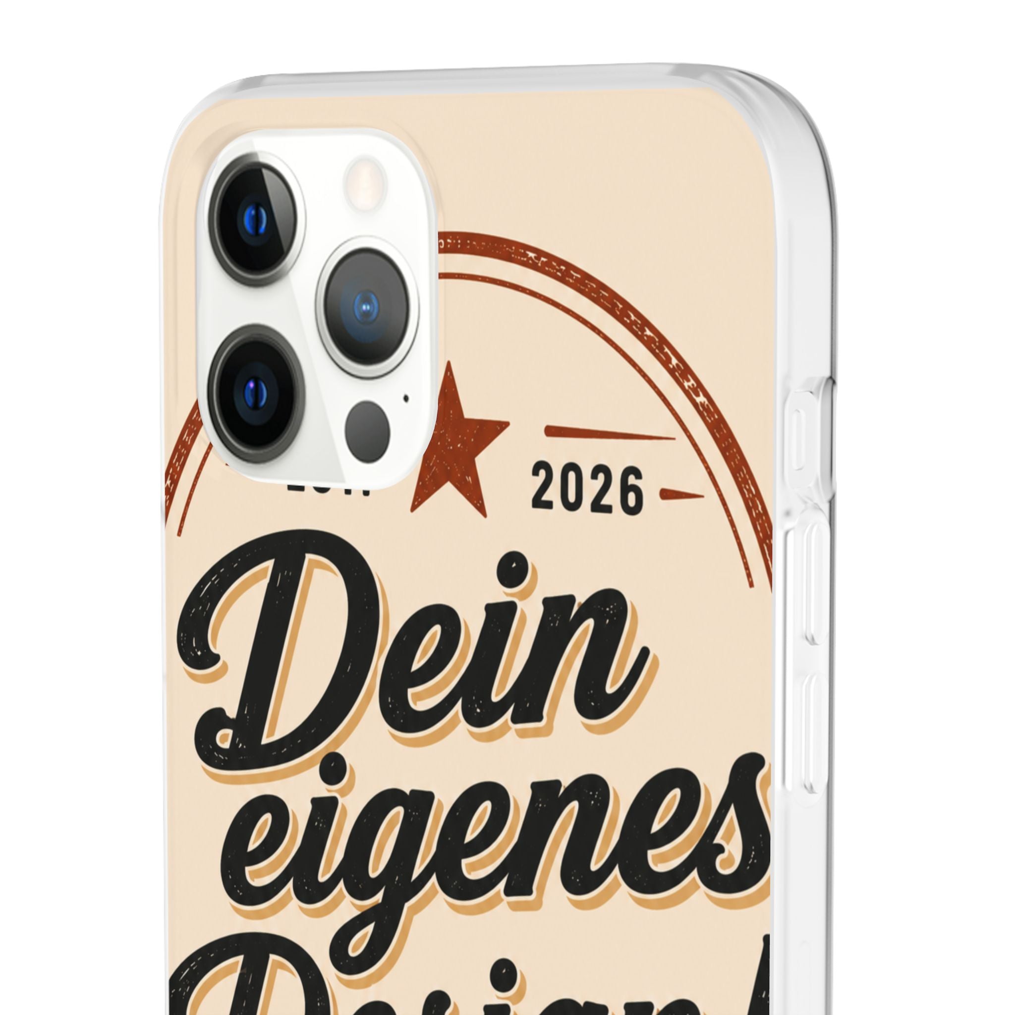 Phone Case — "Dein eigenes Design" Vintage Script Personalized Protective Case