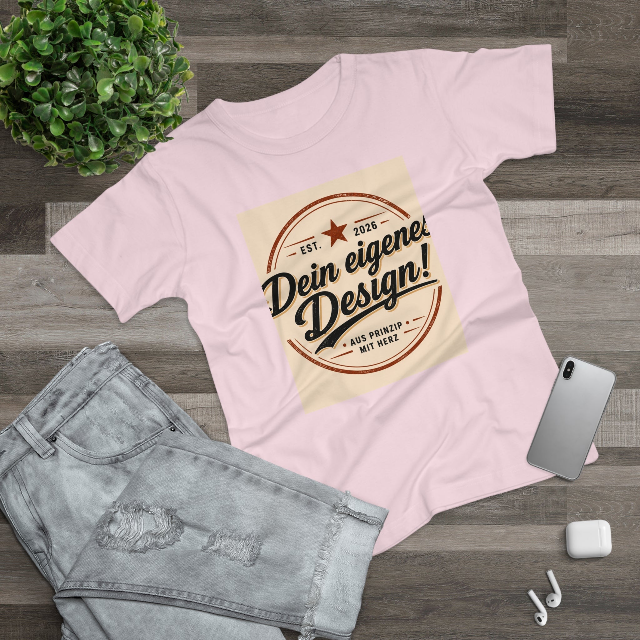 Women’s T-Shirt “Dein eigenes Design!” Vintage Badge Tee