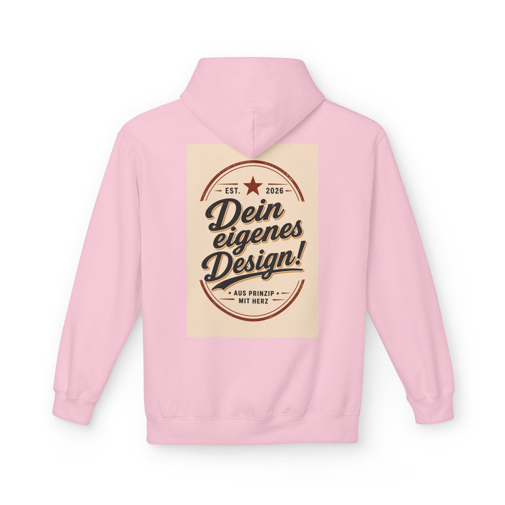 Hoodie — Custom Vintage Badge Design (Dein eigenes Design!)