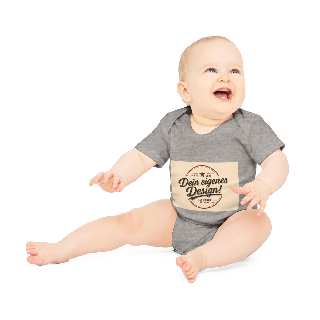Organic Baby Bodysuit — Customizable "Dein eigenes Design" Infant Onesie