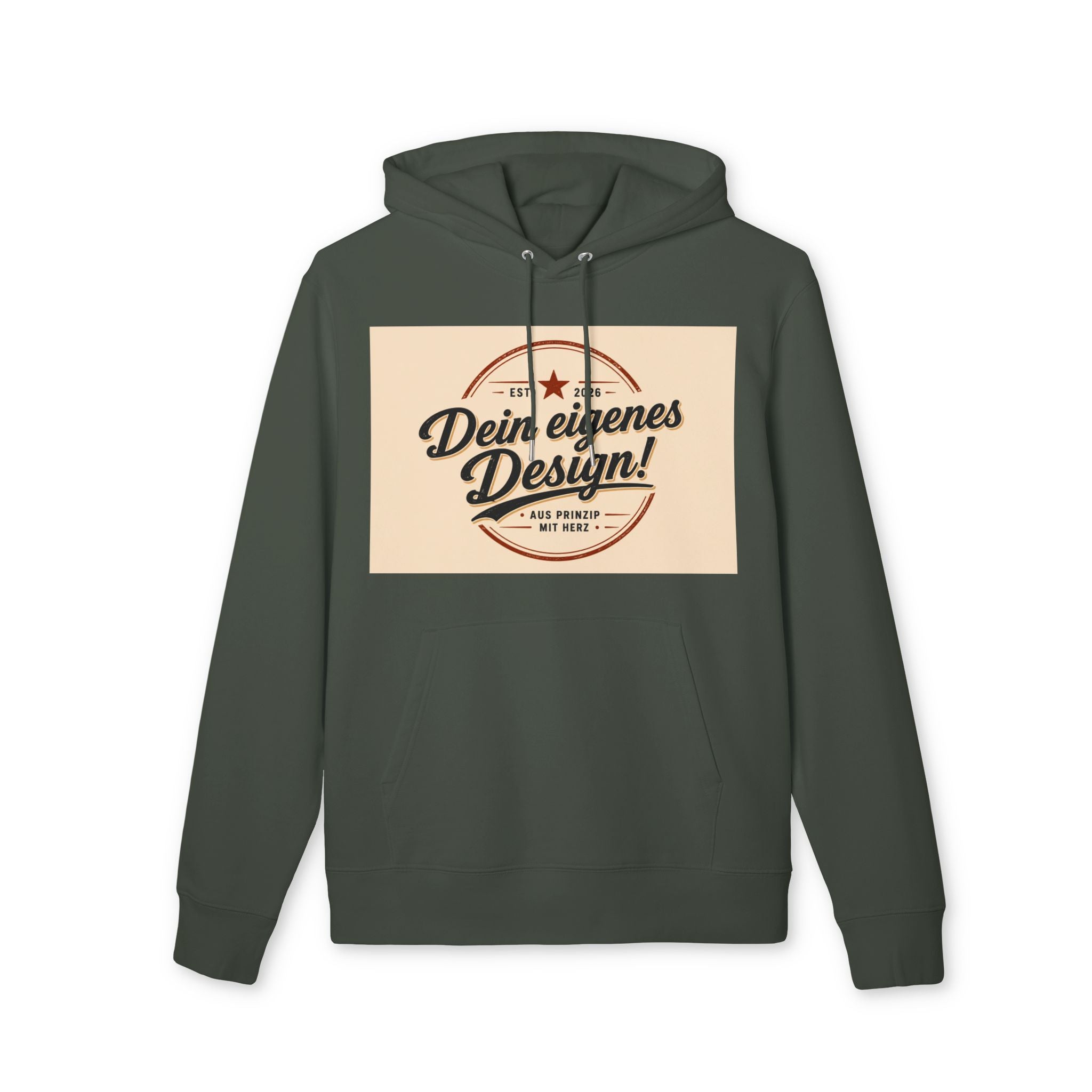 Hoodie — "Dein eigenes Design!" Vintage Badge Pullover