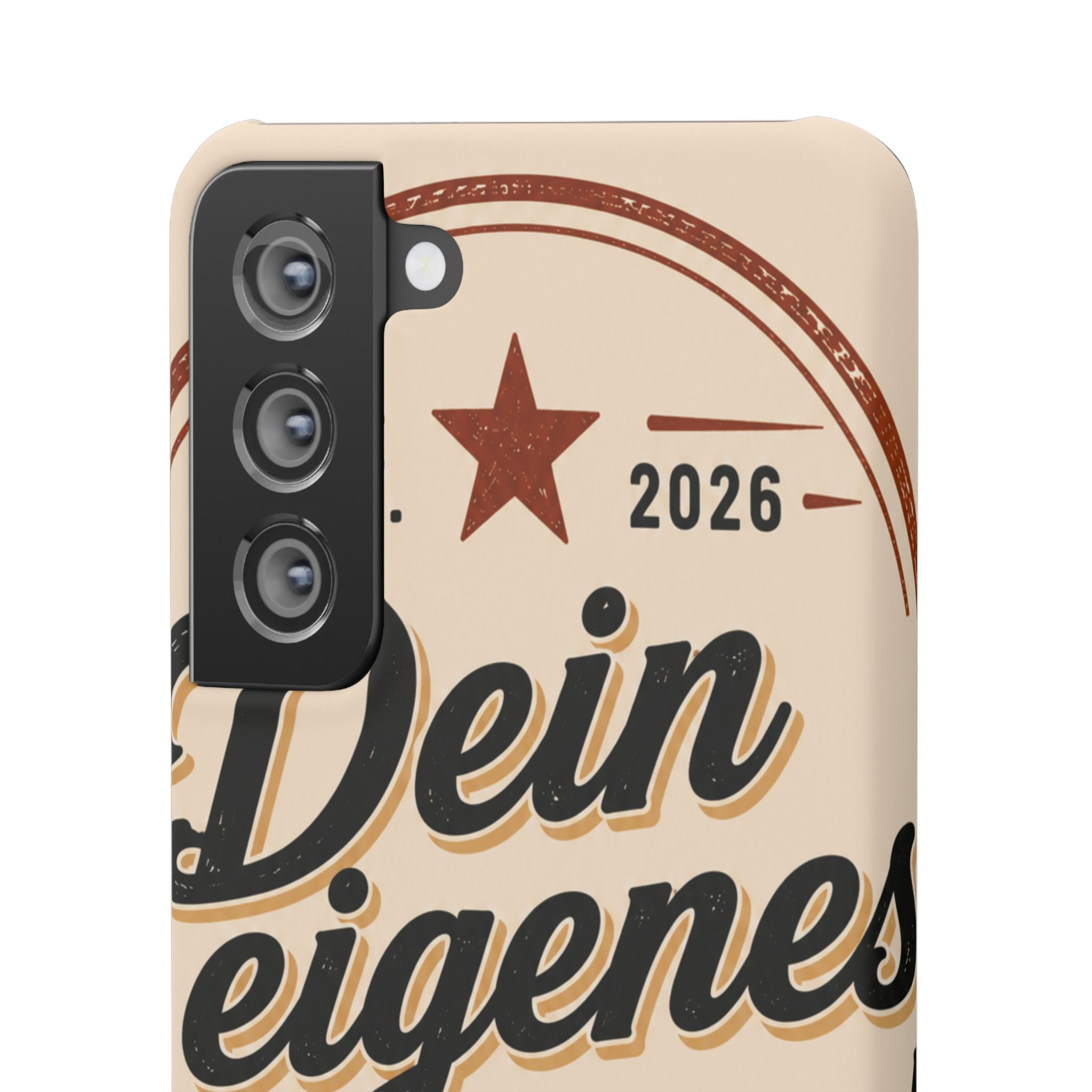 Phone Case — Retro "Dein eigenes Design" Customizable Snap Case