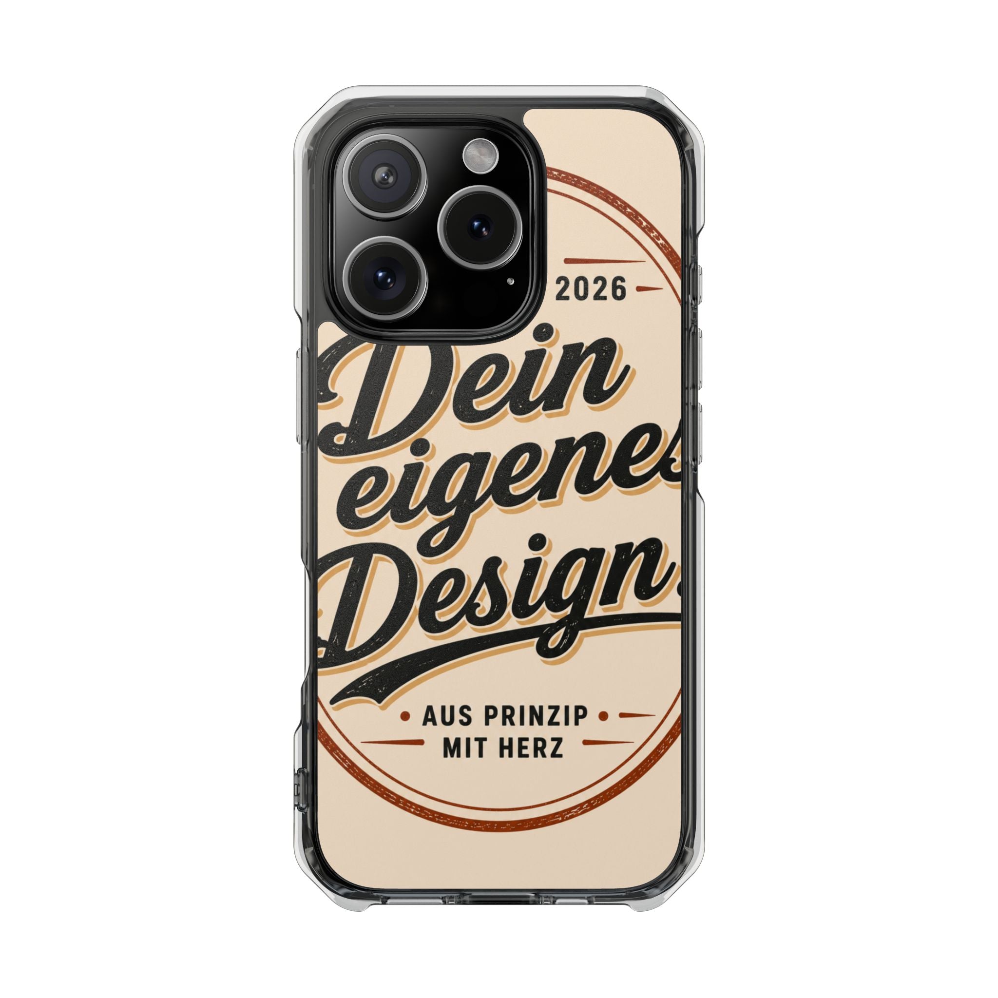 Clear Magnetic Phone Case — Custom Print “Dein eigenes Design”