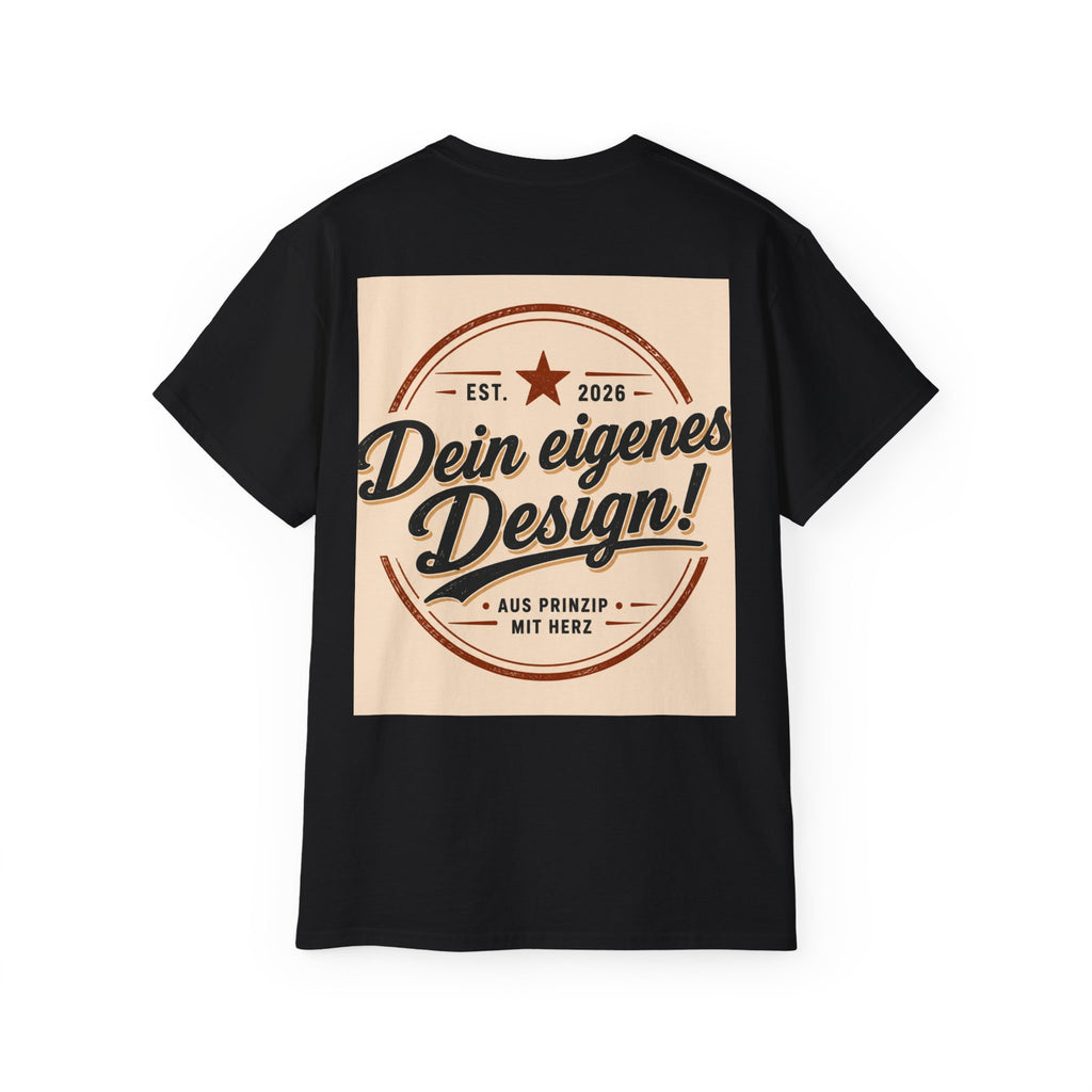 Vintage Badge T‑Shirt — "Dein eigenes Design!" Graphic Tee
