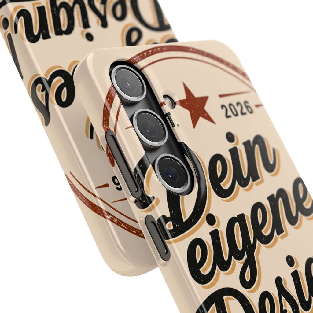 Phone Case — Retro "Dein eigenes Design" Customizable Snap Case